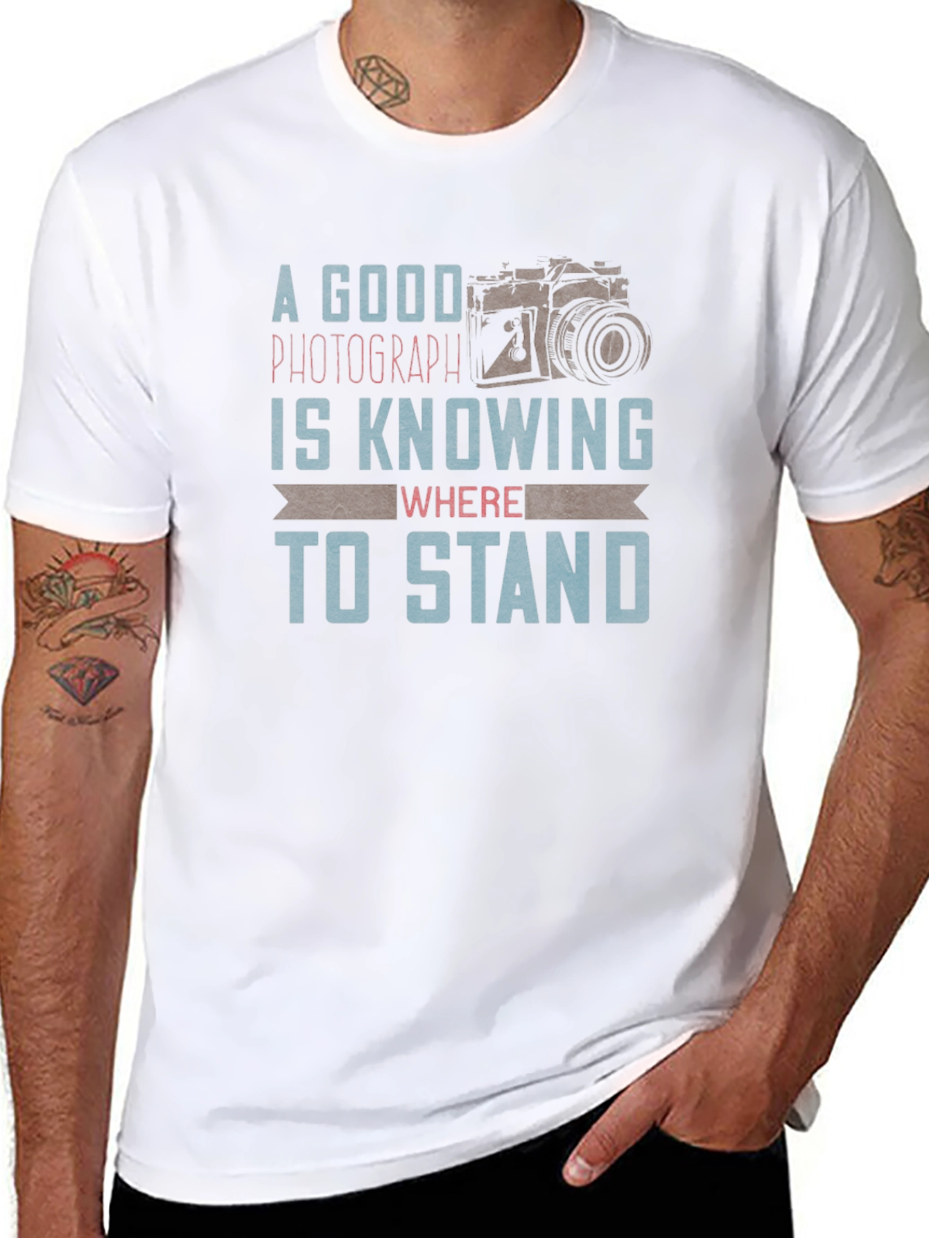 Black Photographer T-Shirt: Know Where to Stand! view 8