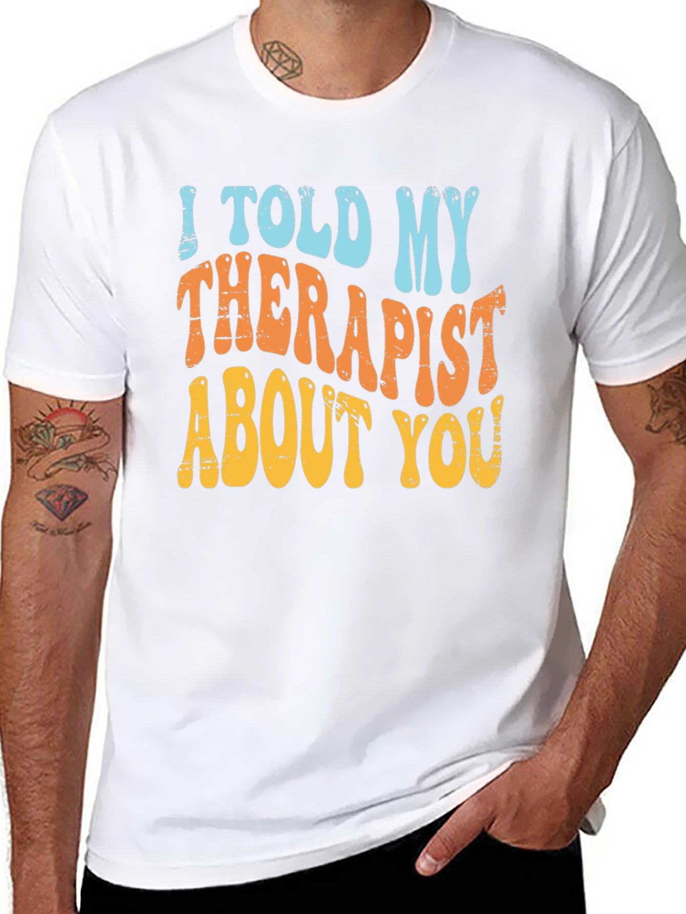 Black Therapist Humor T-Shirt view 8