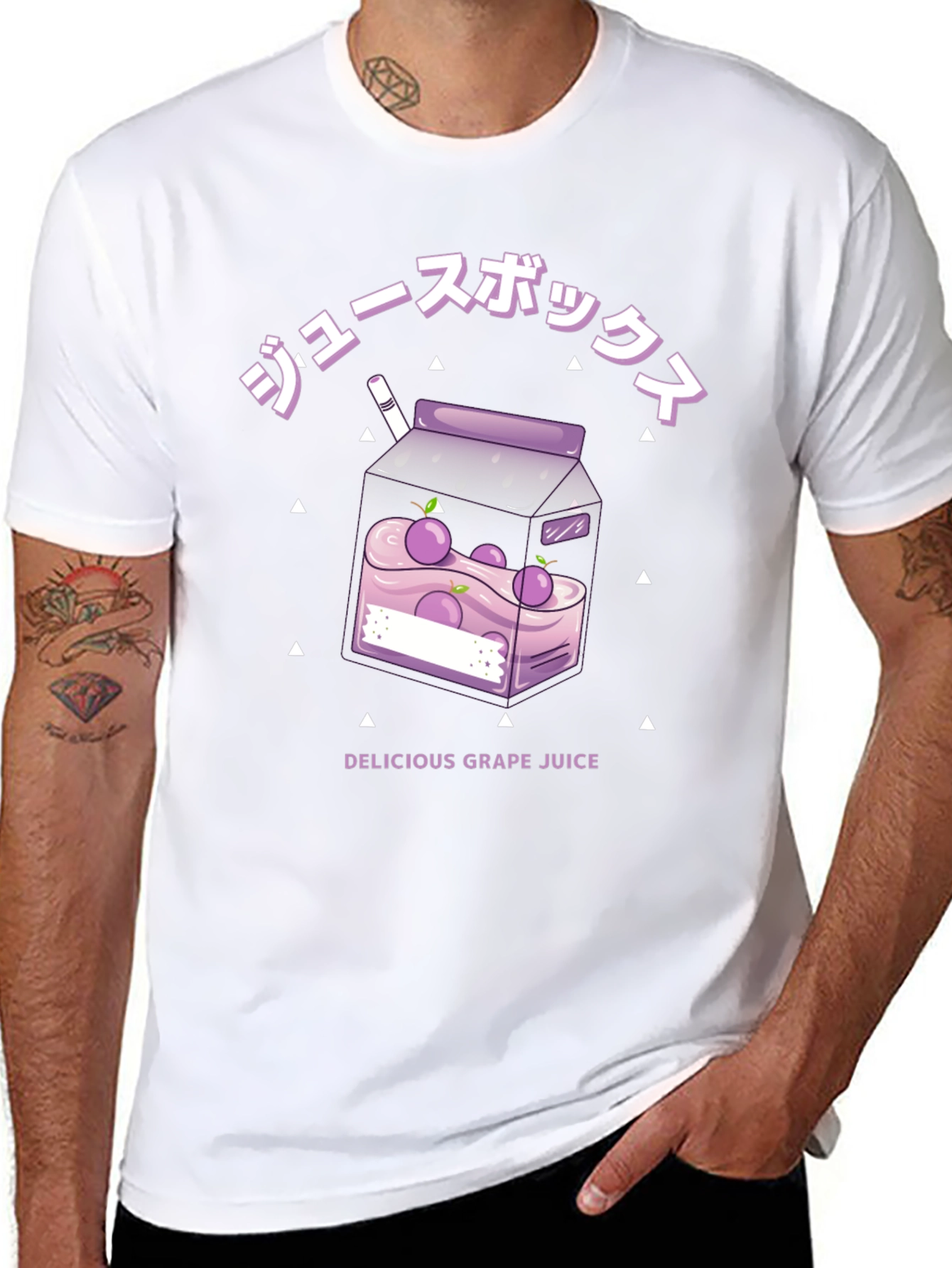 Black Grape Juice Box Graphic Tee - Delicious & Stylish view 8