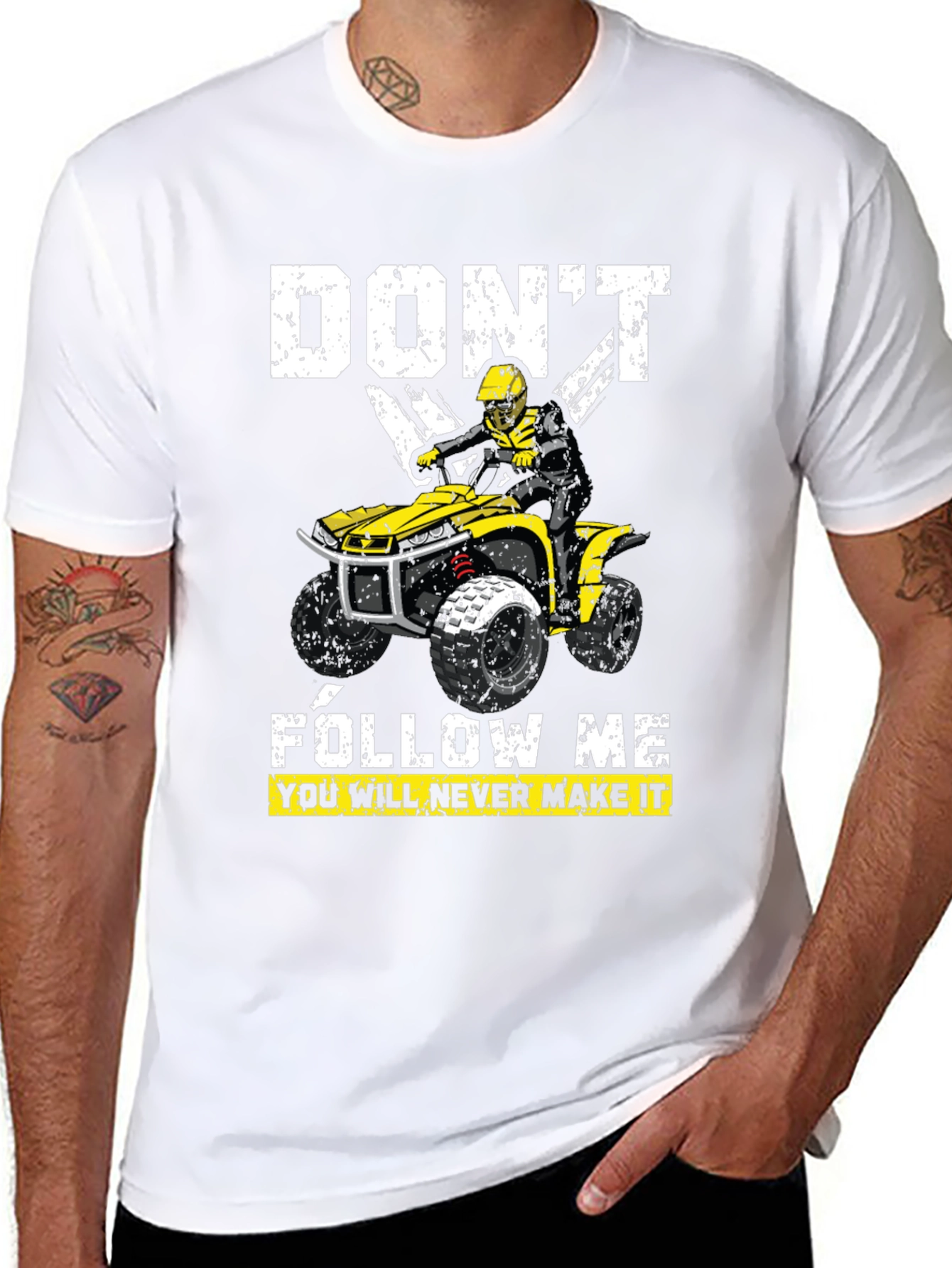 Black Don't Follow Me ATV T-Shirt view 8