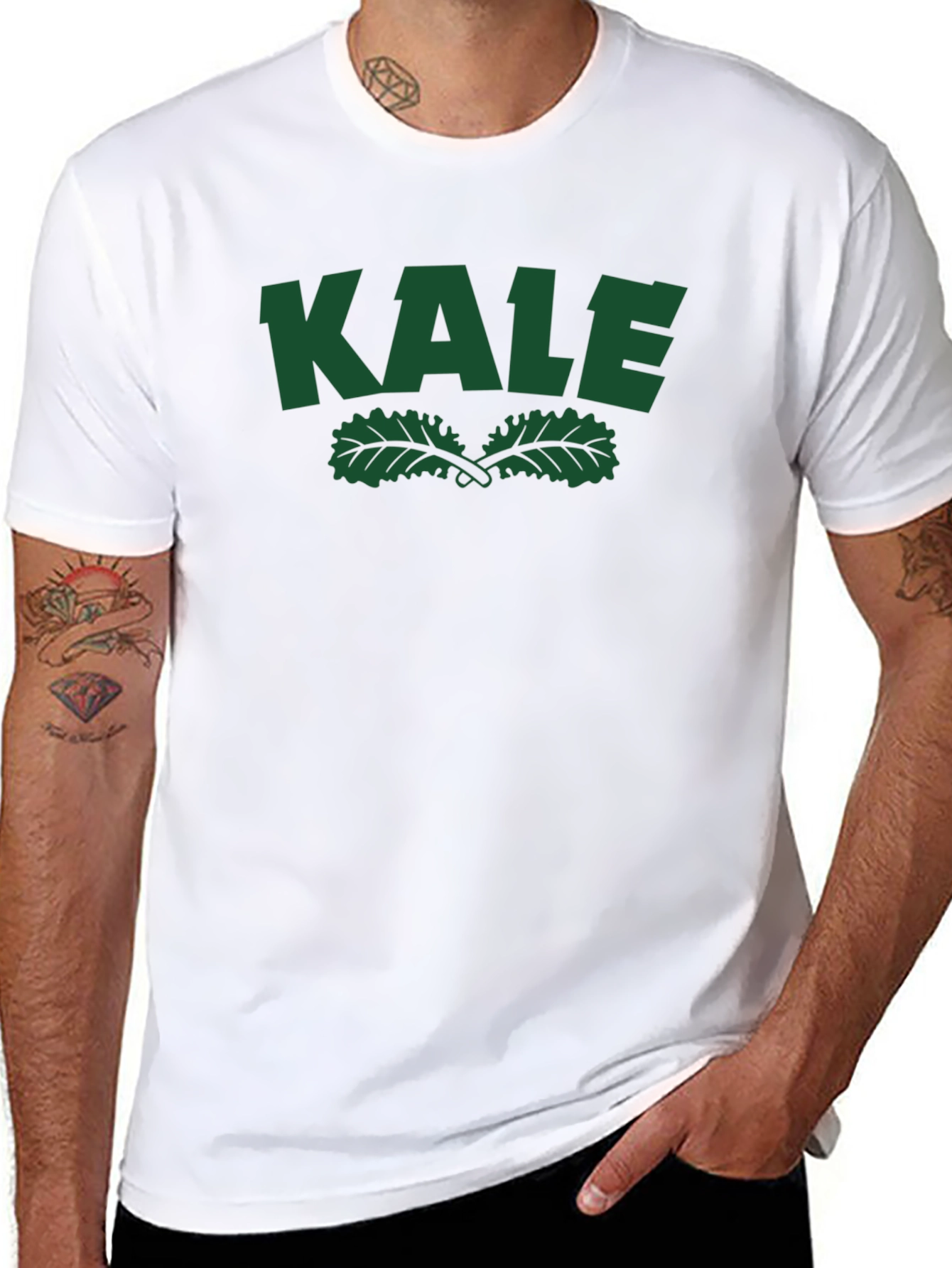 Kale Graphic T-Shirt - Healthy Lifestyle Tee - 8
