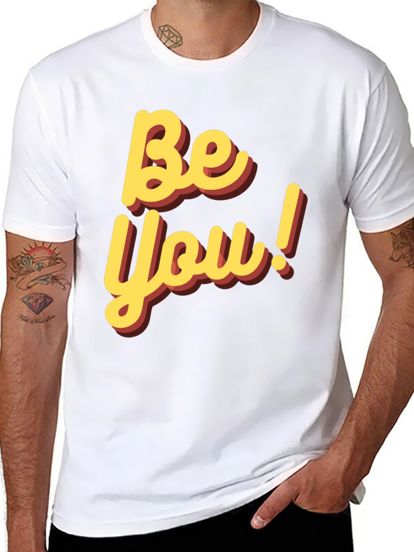 Black Be You! Graphic Tee - Casual Wear view 8