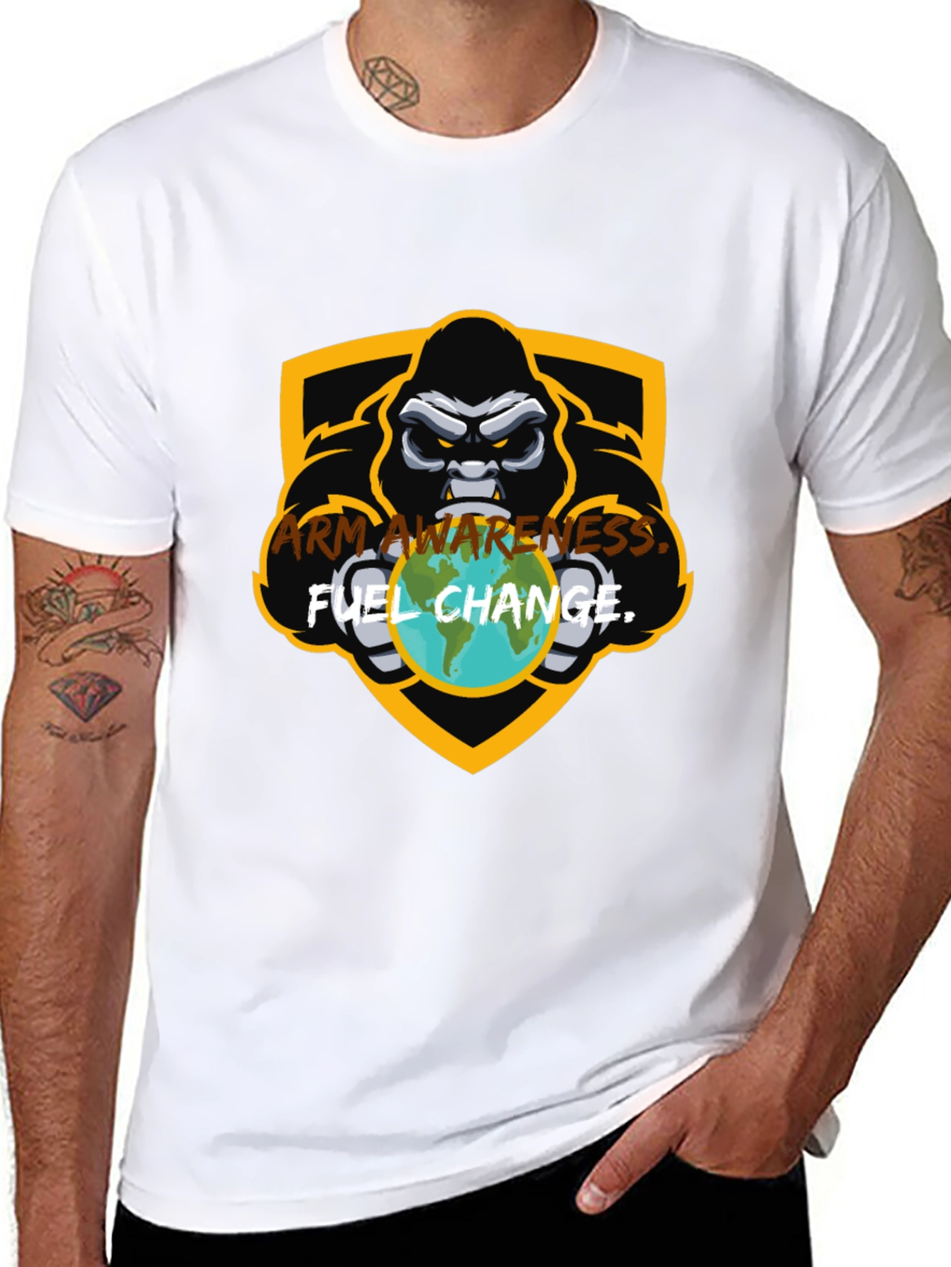 Black Arm Awareness Graphic Tee - Fuel Change view 8