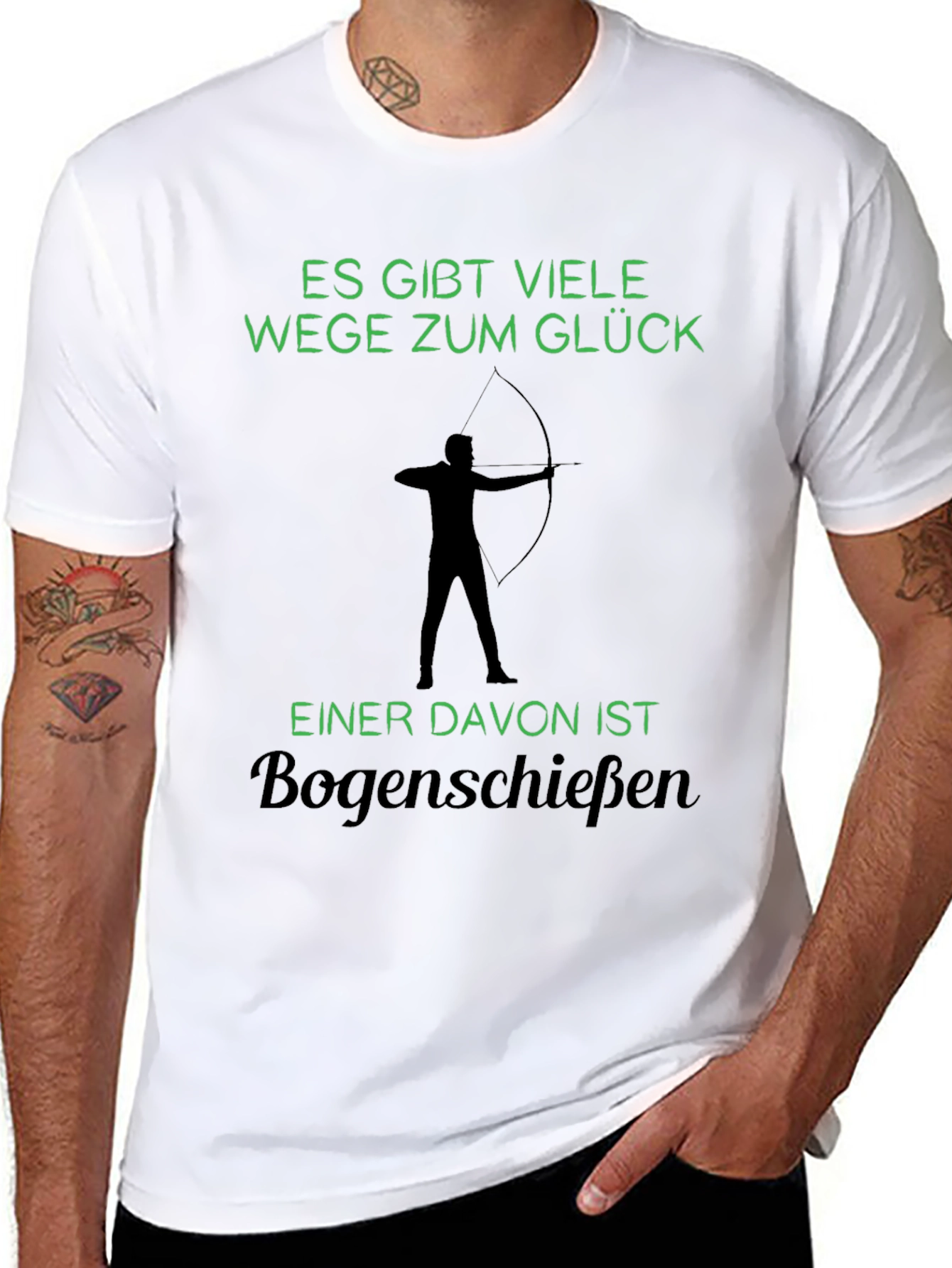 Black Archery Glück T-Shirt view 8