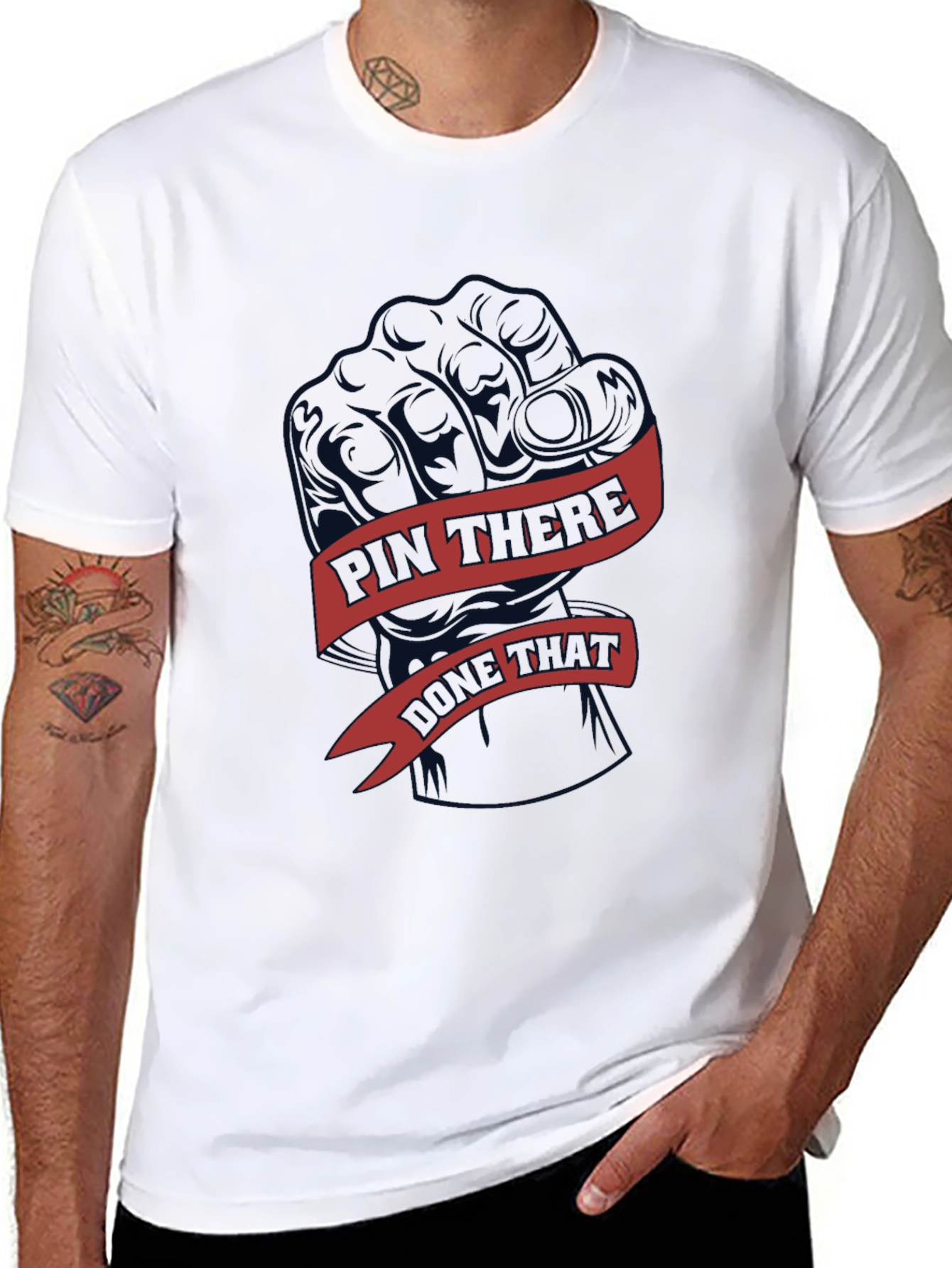 Black Black "Pin There Done That" Graphic Tee view 8