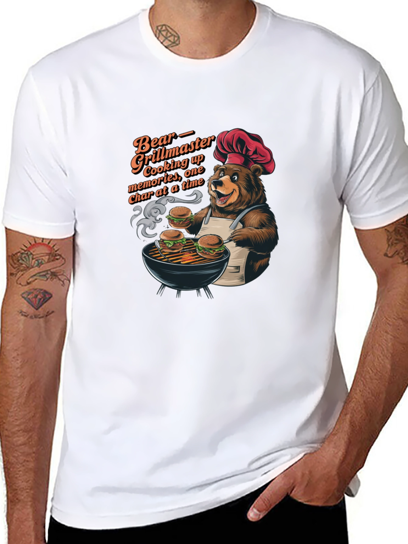 Bear Grillmaster T-Shirt: One Char at a Time! - 8