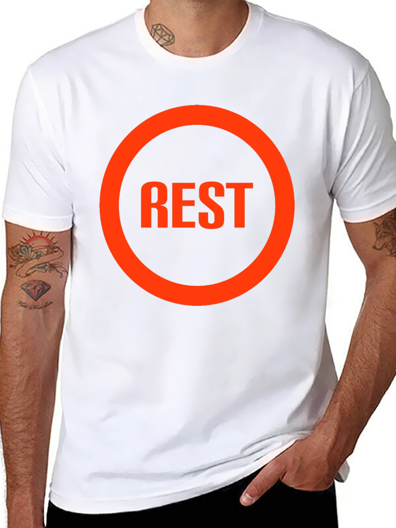 Black REST Graphic Tee - Casual Comfort view 8