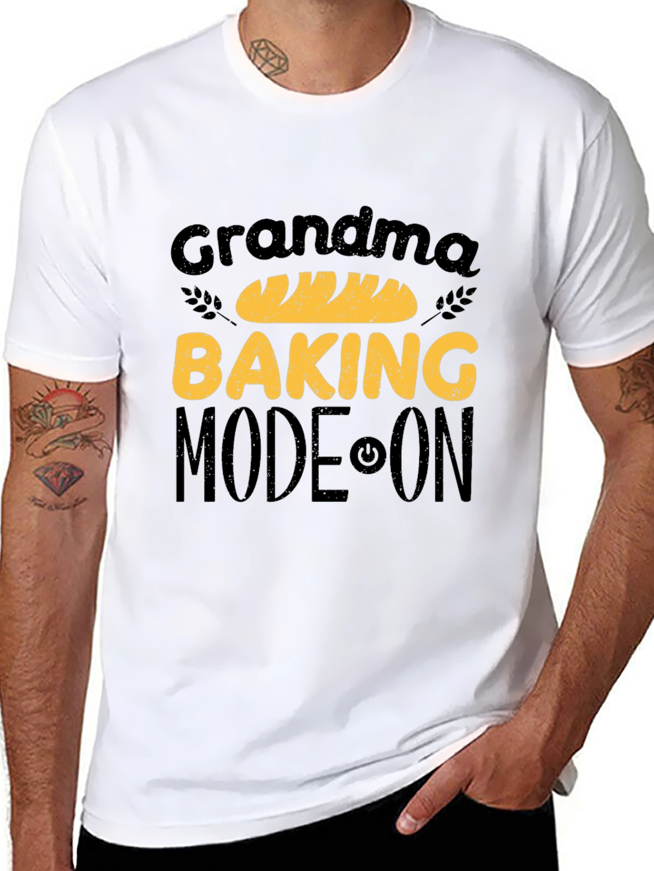 Black Grandma Baking Mode On T-Shirt view 8