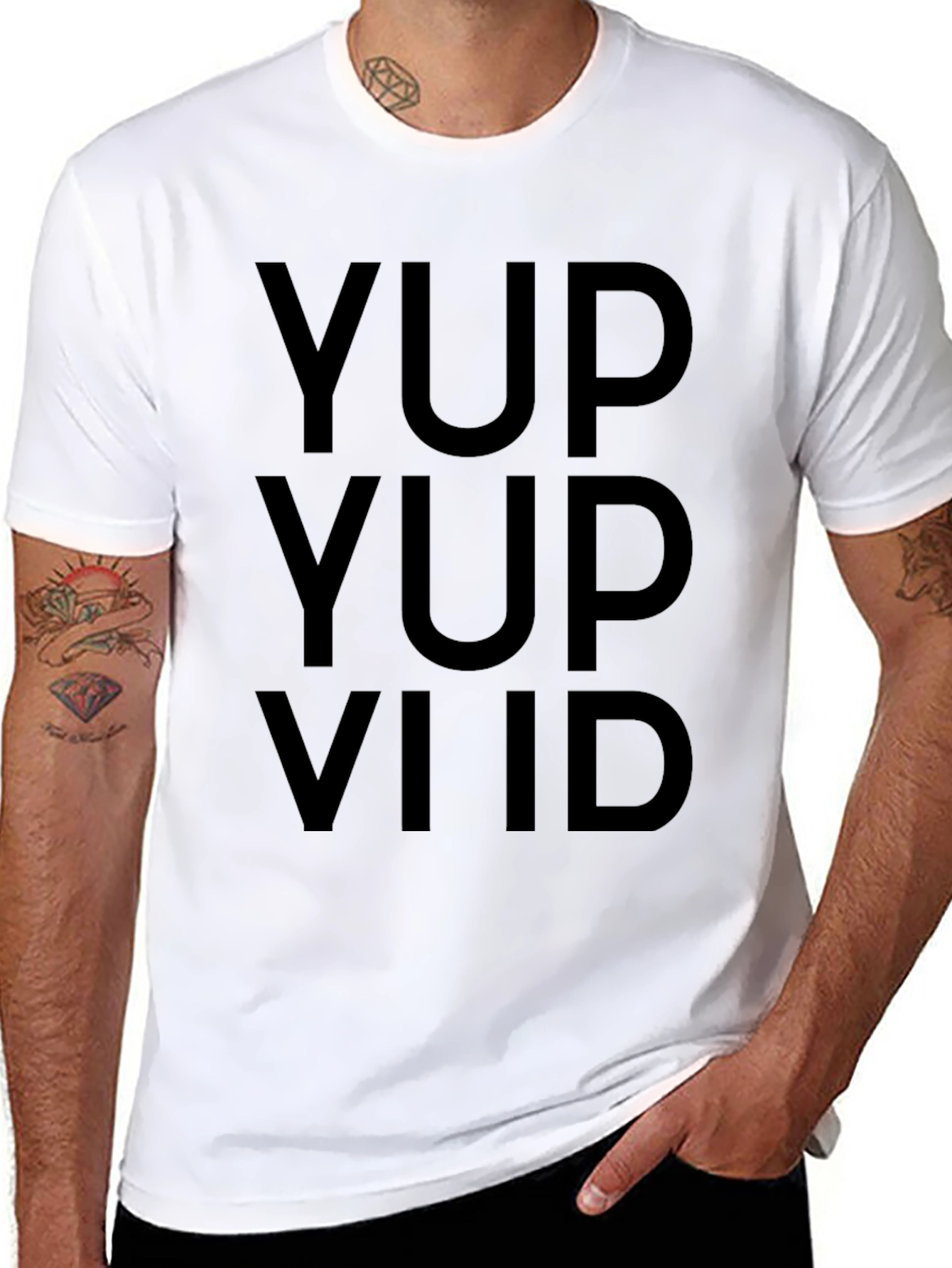Black Yup Yup Viid Graphic Tee - Black view 8