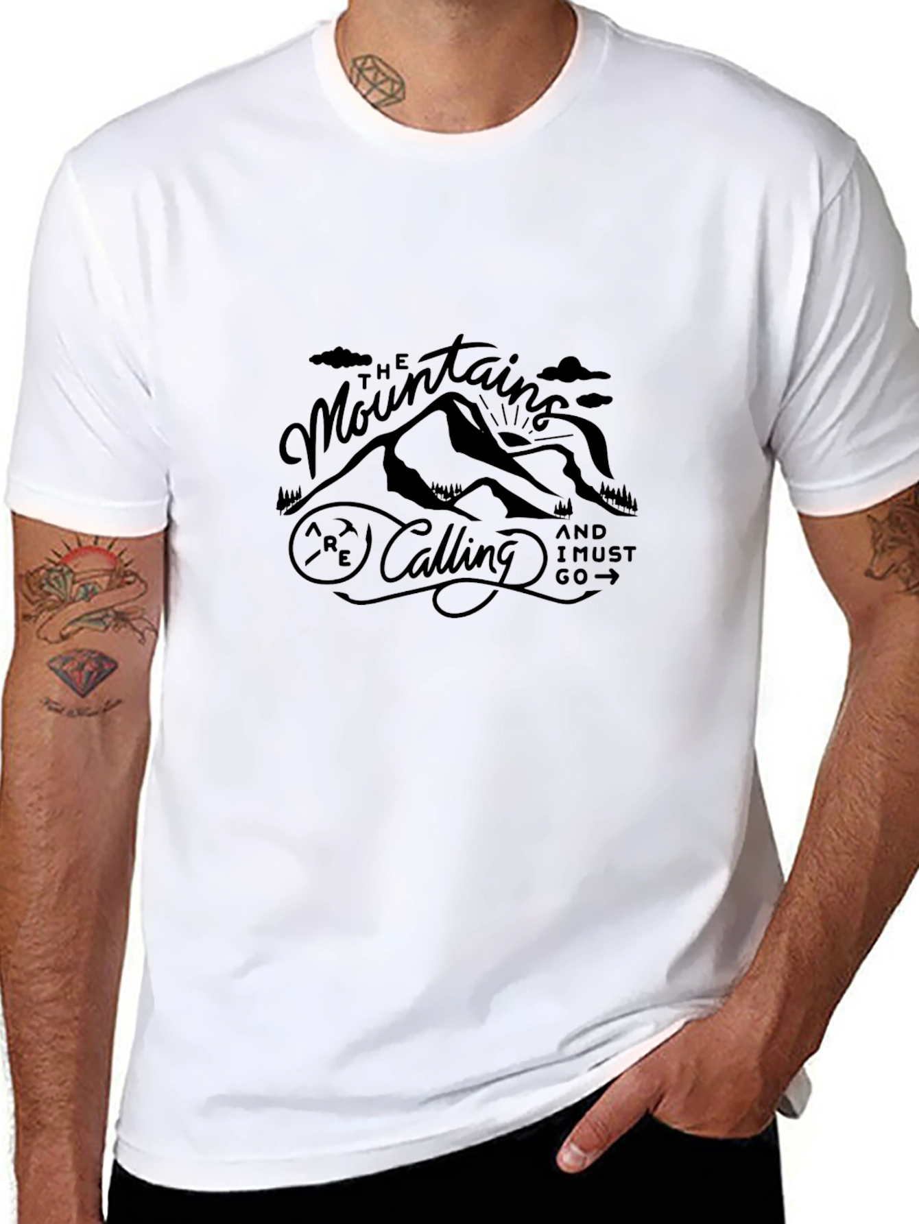 Black Mountains are Calling T-Shirt - Adventure Awaits! view 8