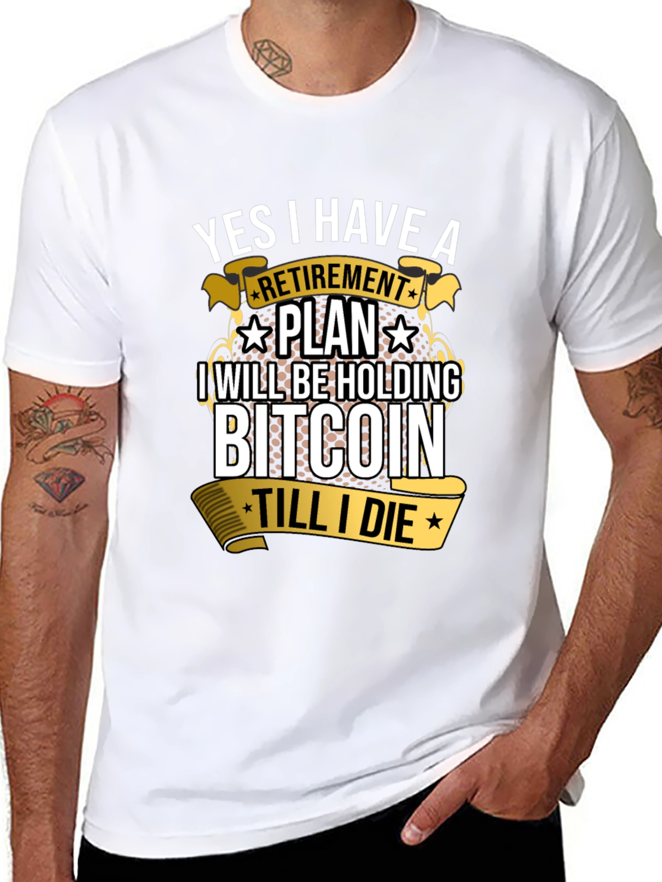 Bitcoin Retirement Plan Graphic Tee - 8