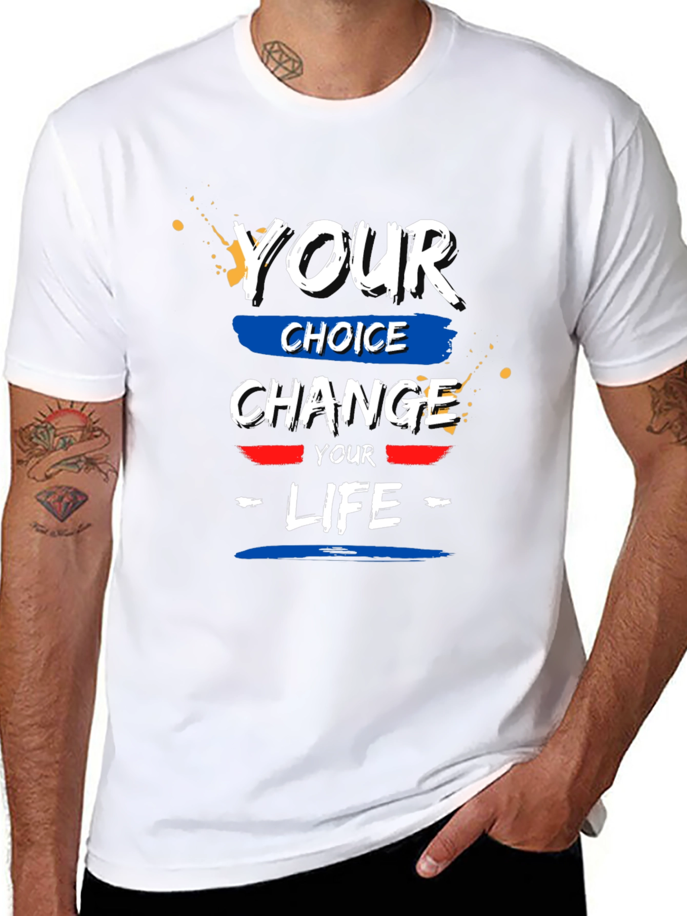 Black Your Choice Change Your Life Black T-Shirt view 8