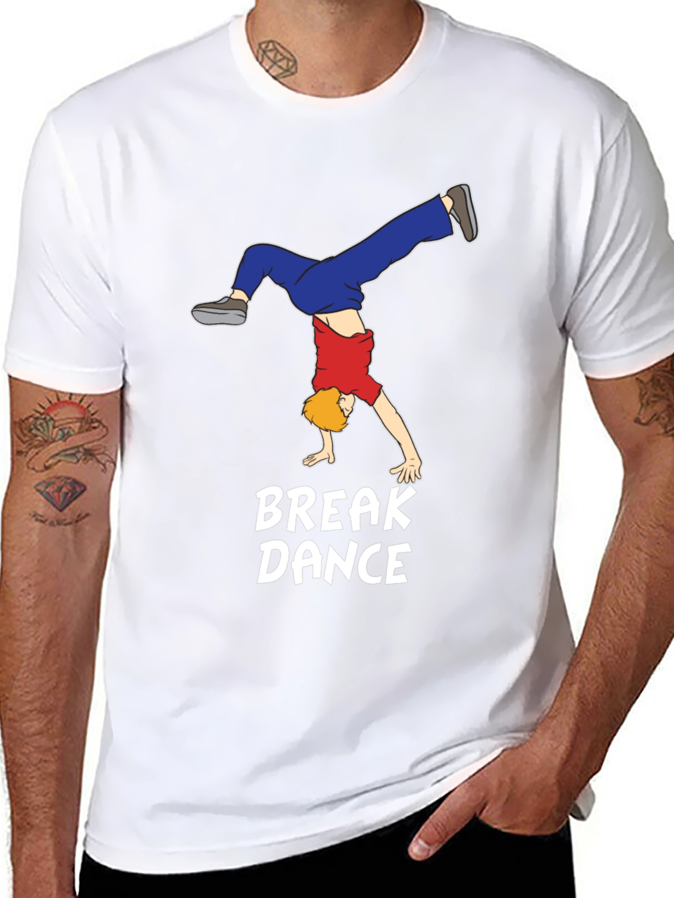 Black Break Dance T-Shirt: Stylish Cotton Tee for Dance Lovers view 8