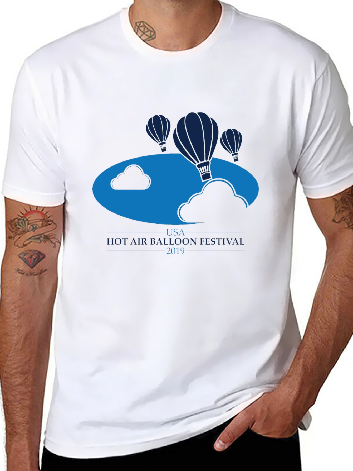 USA Hot Air Balloon Festival 2019 Black T-Shirt - 8