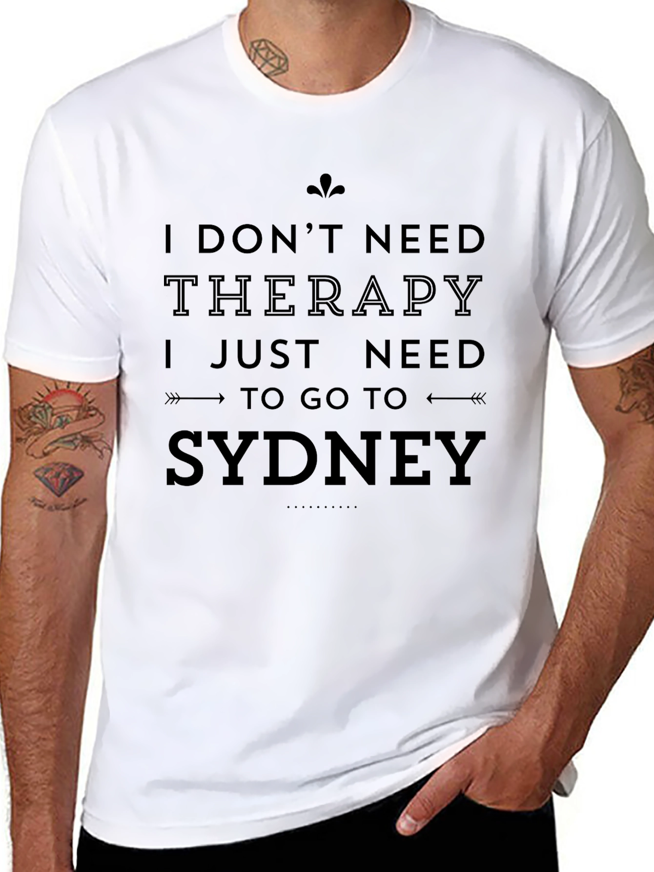 Black Sydney Therapy T-Shirt view 8