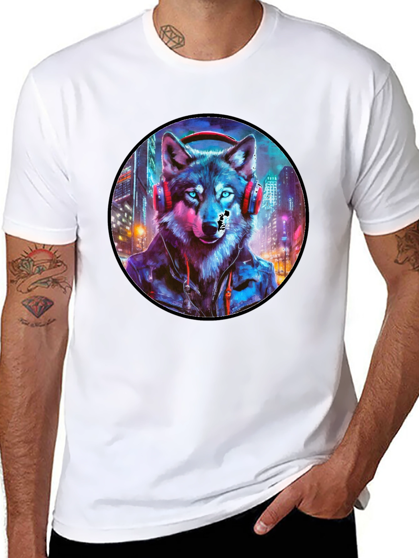 Black Wolf Graphic Tee view 8