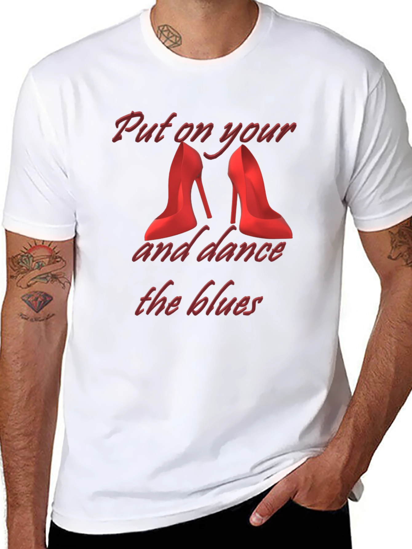 Black Dance the Blues T-Shirt - Stylish Graphic Tee view 8