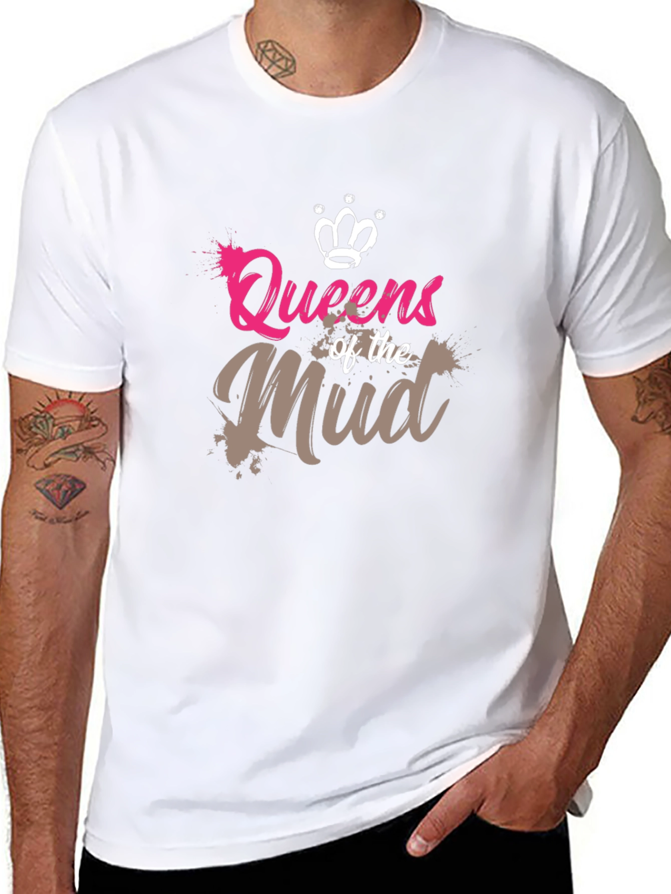 Black Queens of the Mud Graphic T-Shirt view 8