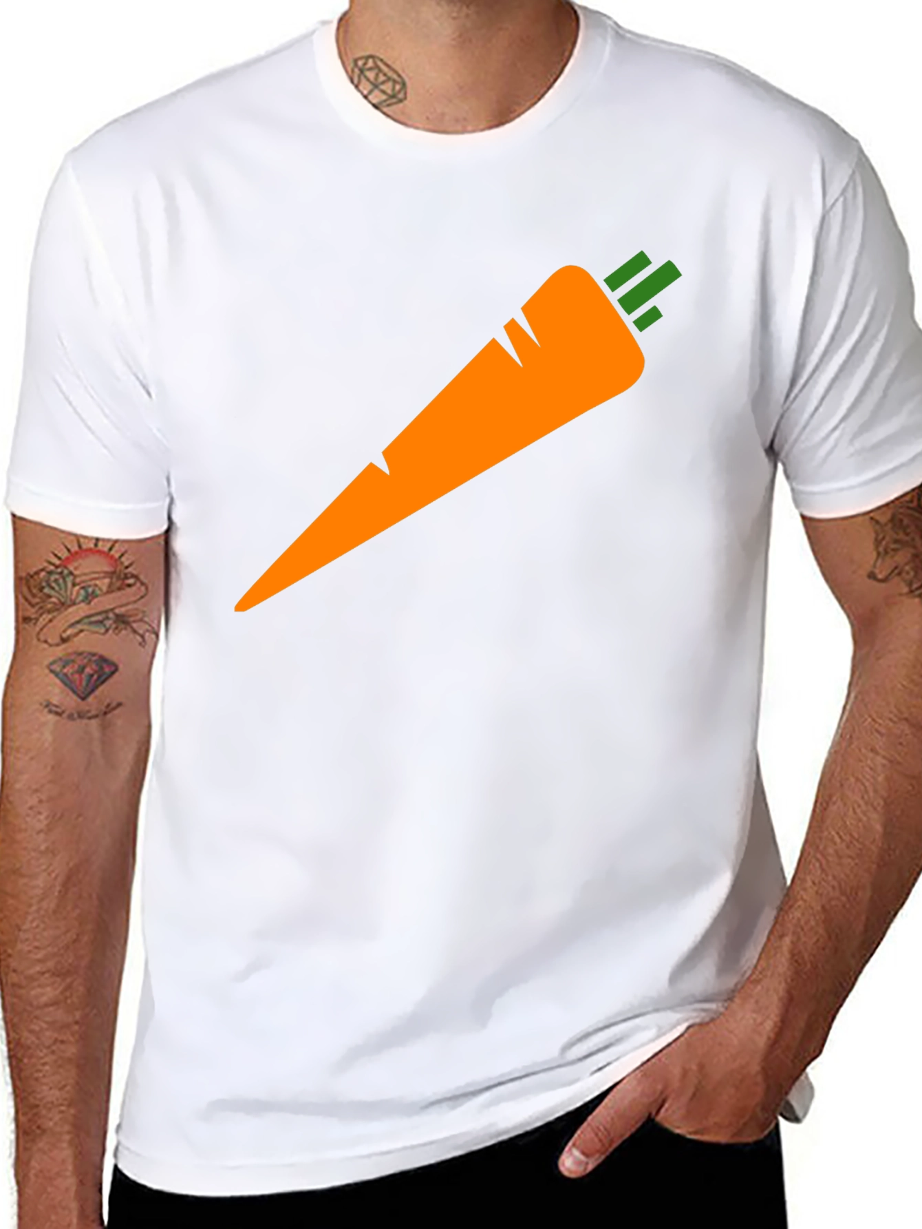 Carrot Graphic Tee - Vegetable Lover T-Shirt - 8