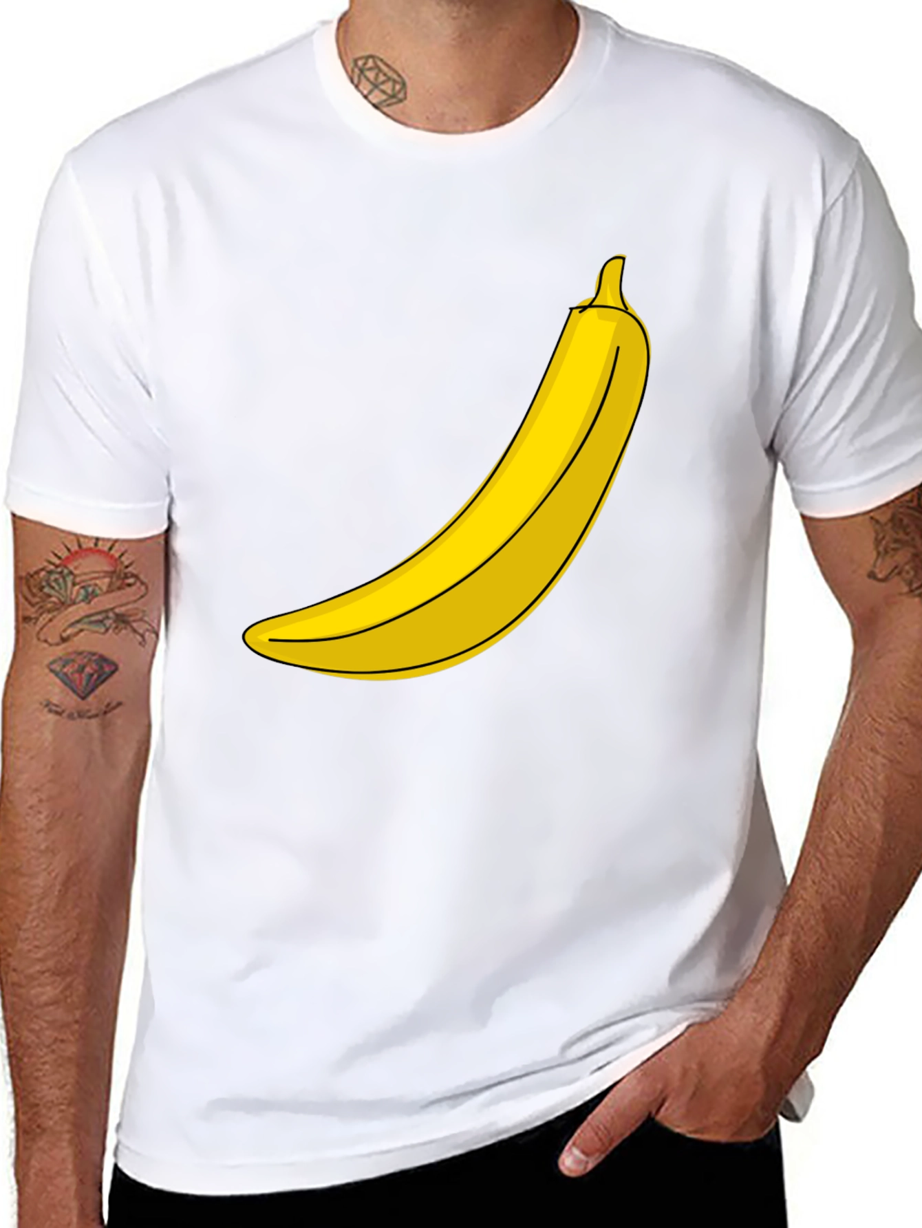 Black Banana Graphic T-Shirt - Funny Novelty Tee view 8