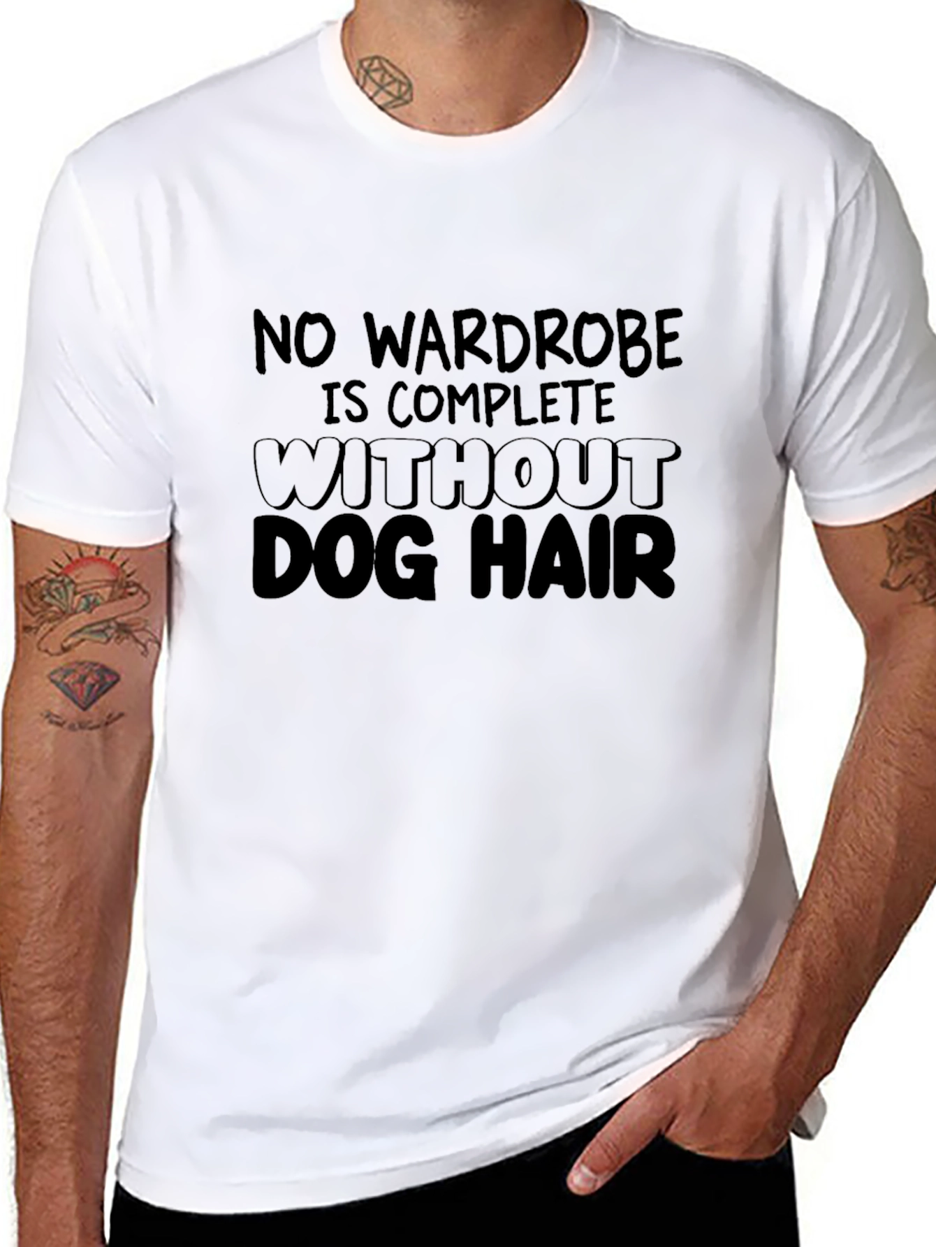 Black Dog Hair T-Shirt: No Wardrobe Is Complete view 8
