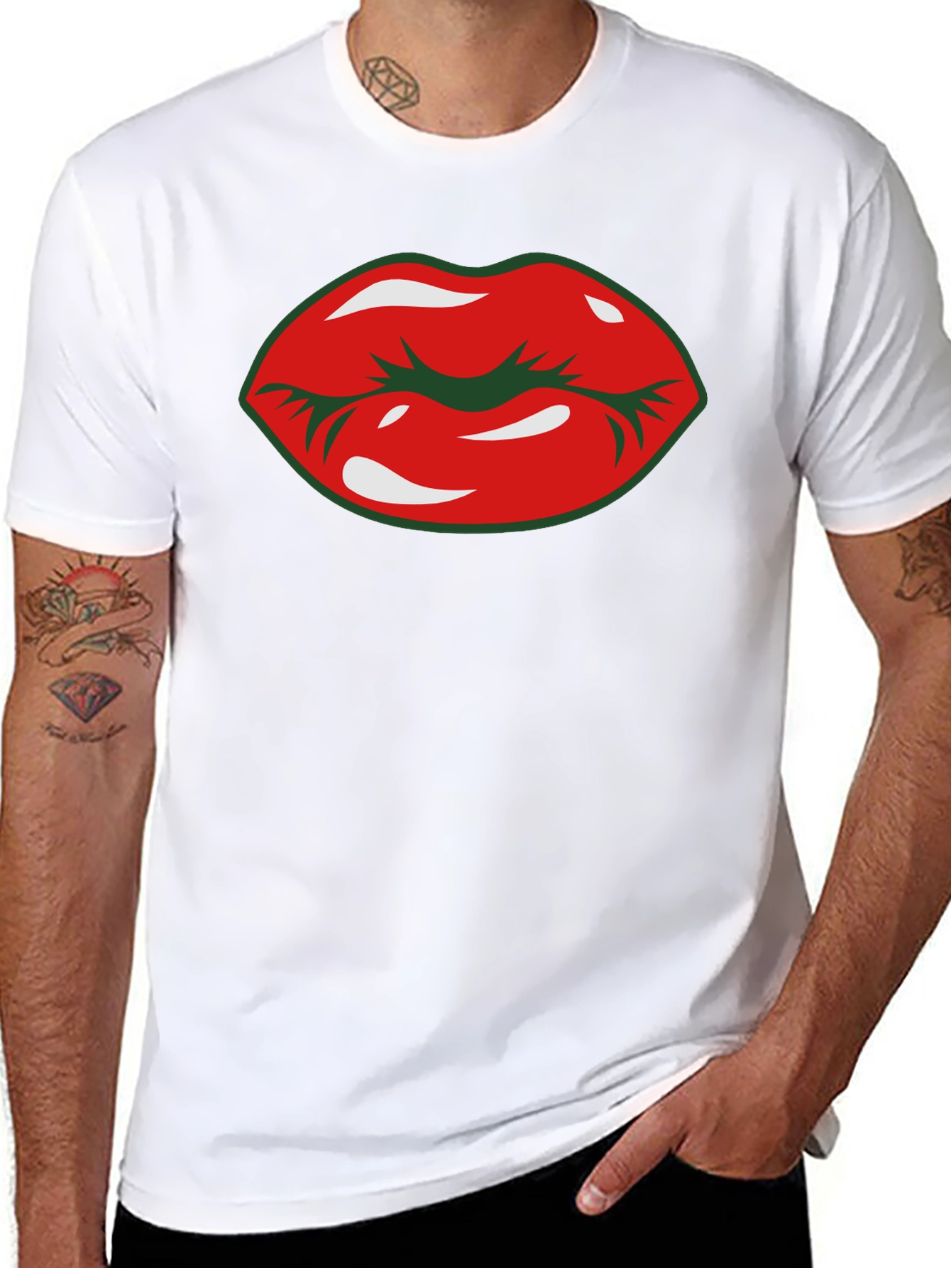 Black Lips Graphic T-Shirt - Black view 8