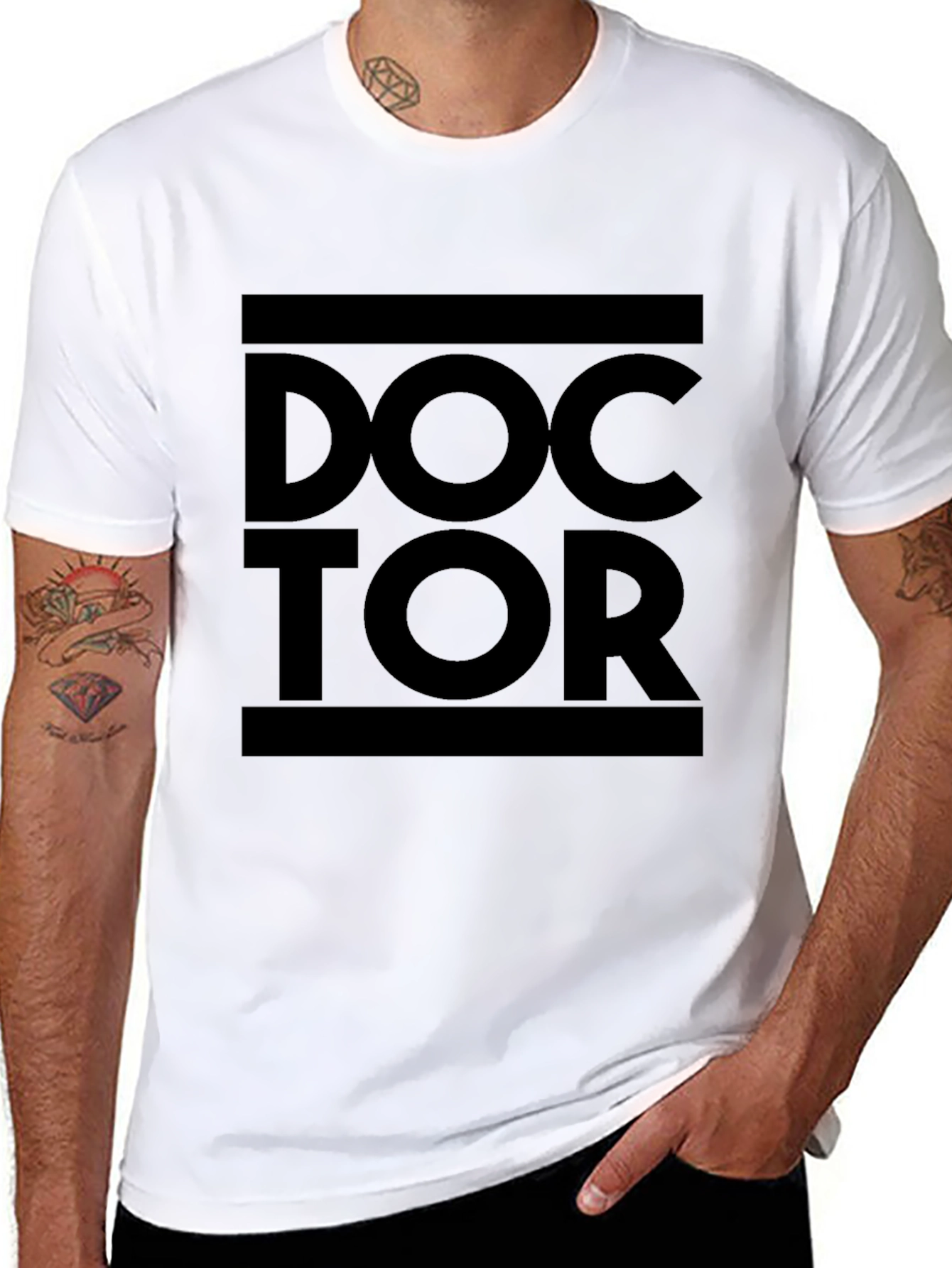 Black Doctor Graphic T-Shirt - Unisex Tee view 8