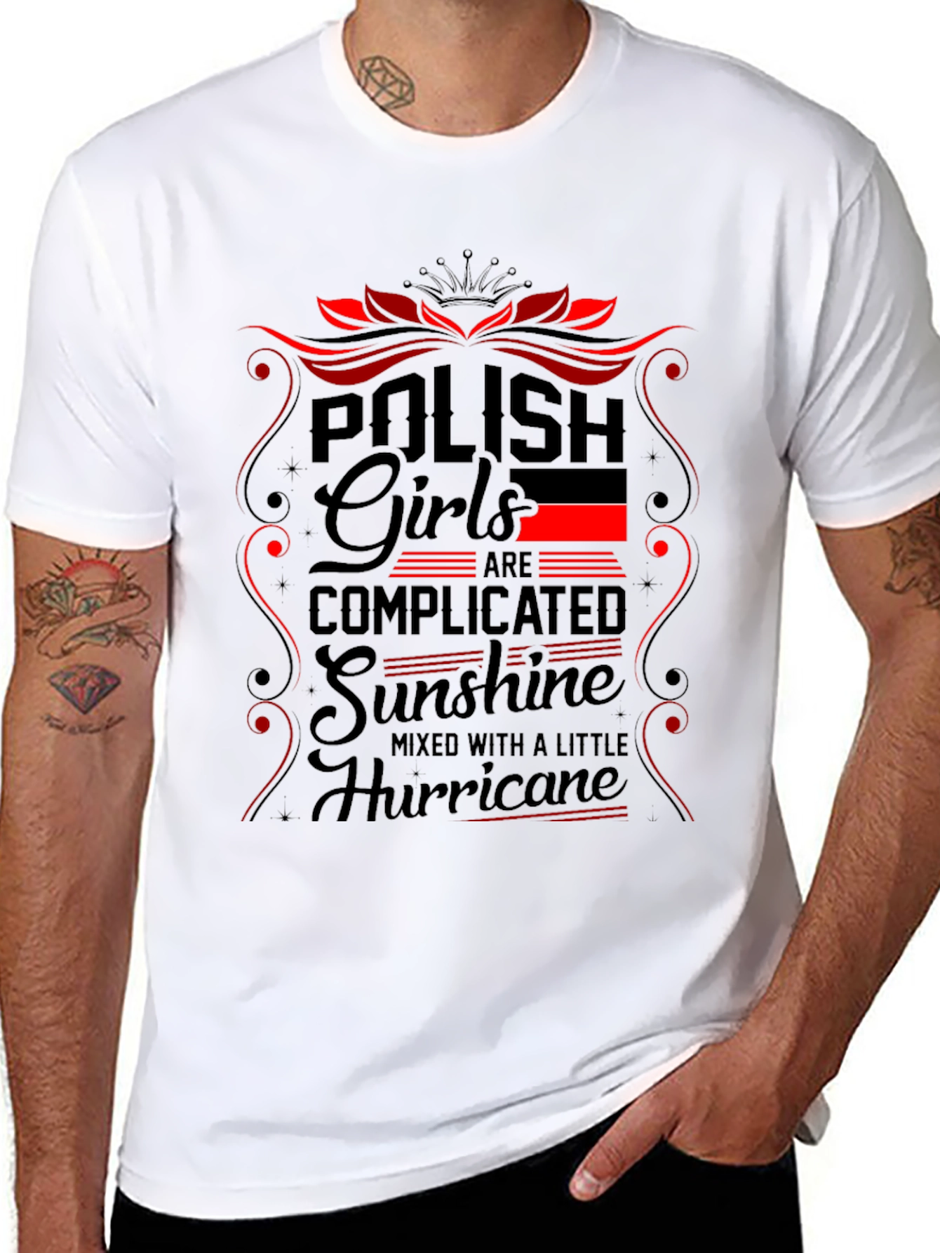 Black Polish Girls Sunshine Hurricane T-Shirt view 8