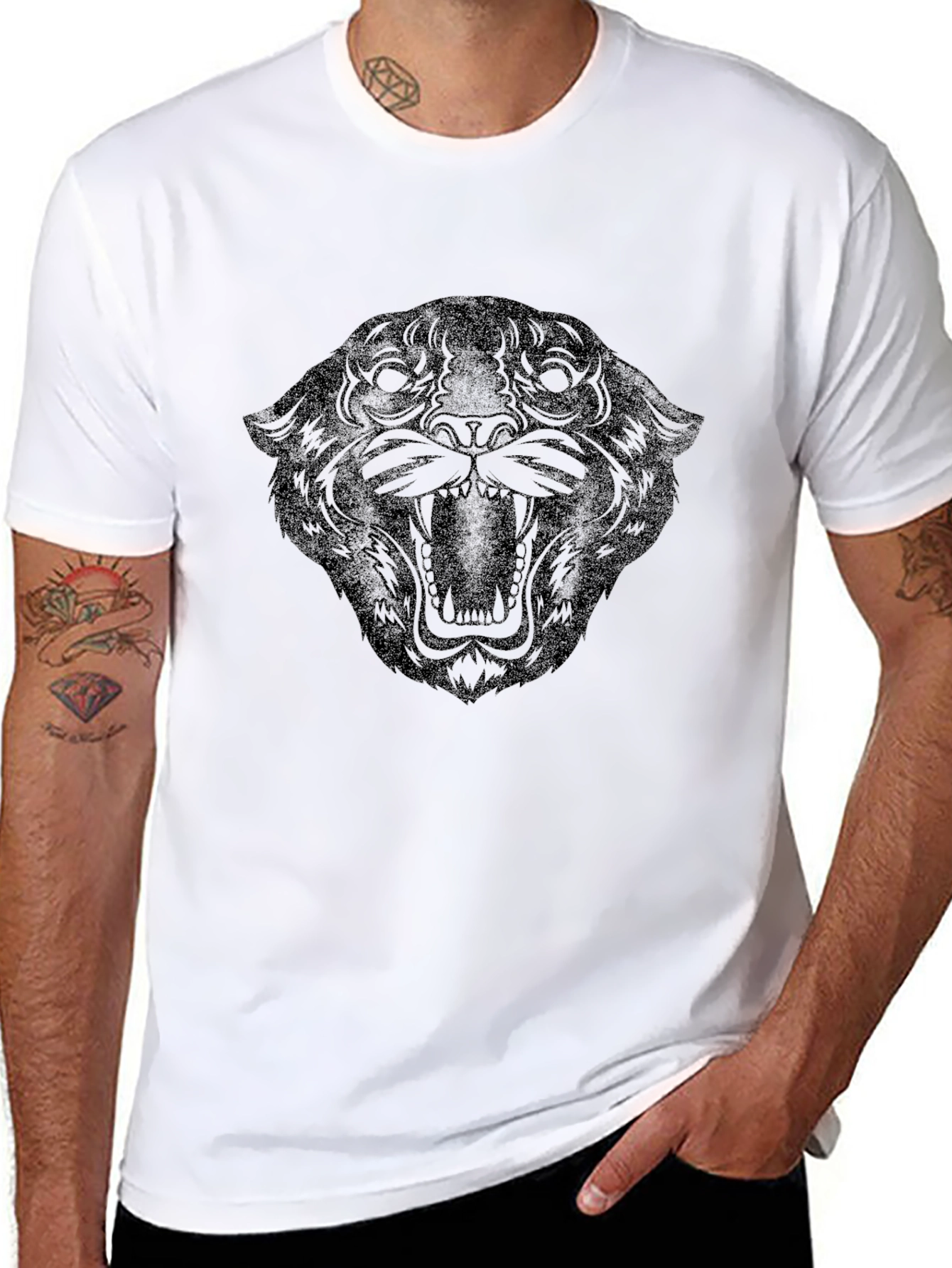 Black Black Panther Graphic Tee - Men's view 8