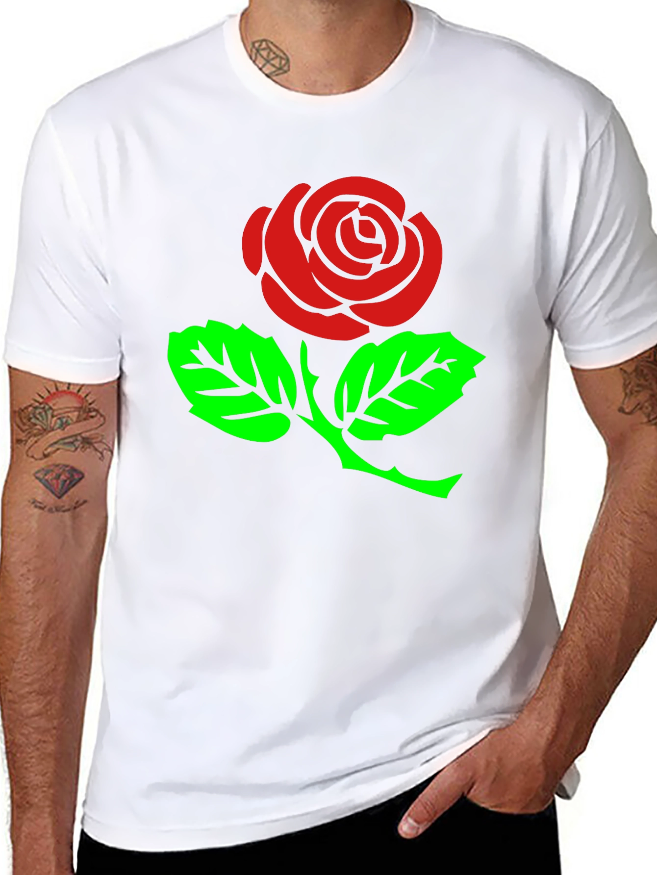 Black Rose Graphic T-Shirt - Stylish Black Tee view 8