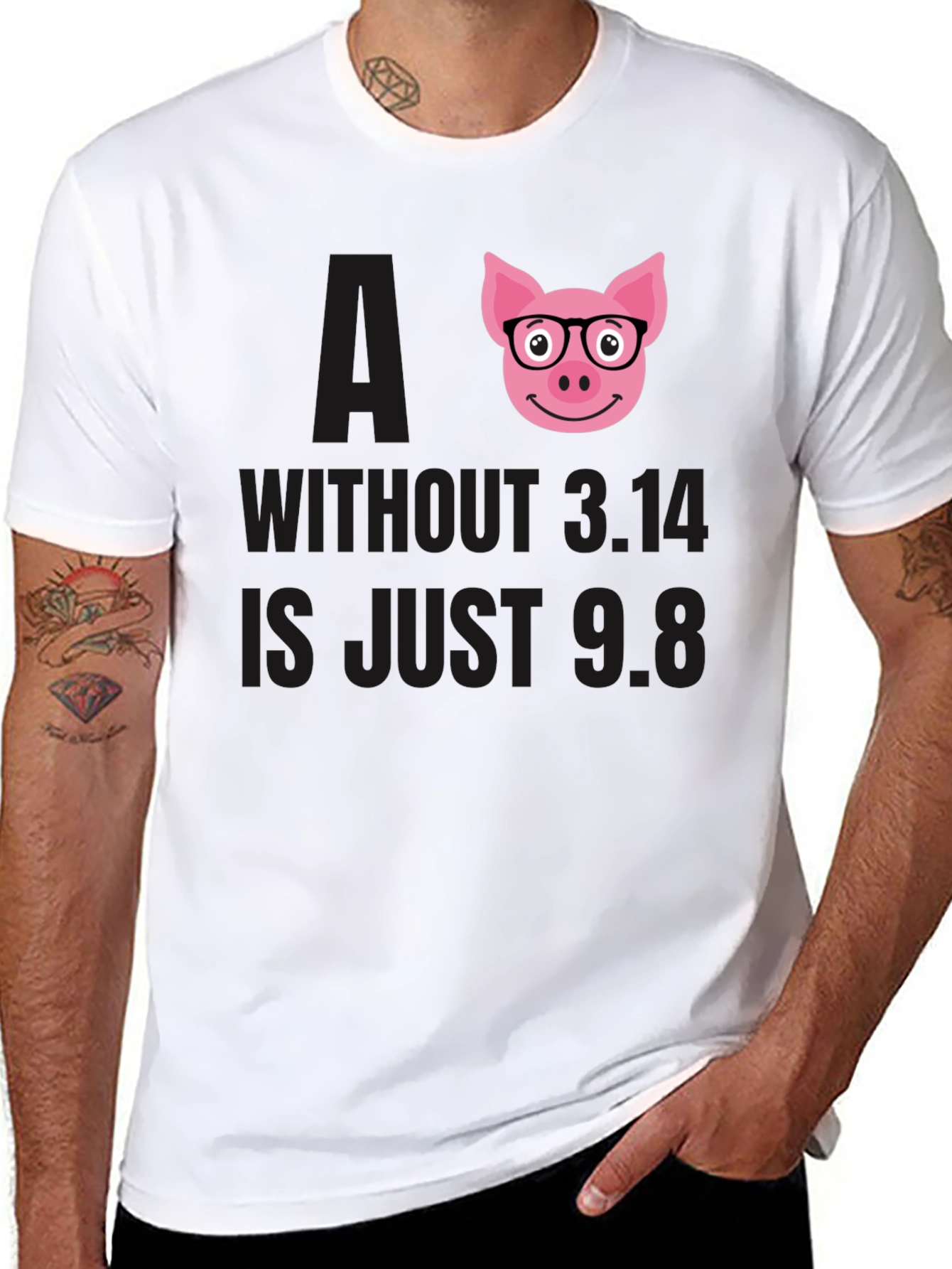 Math Pun Pig T-Shirt - 8
