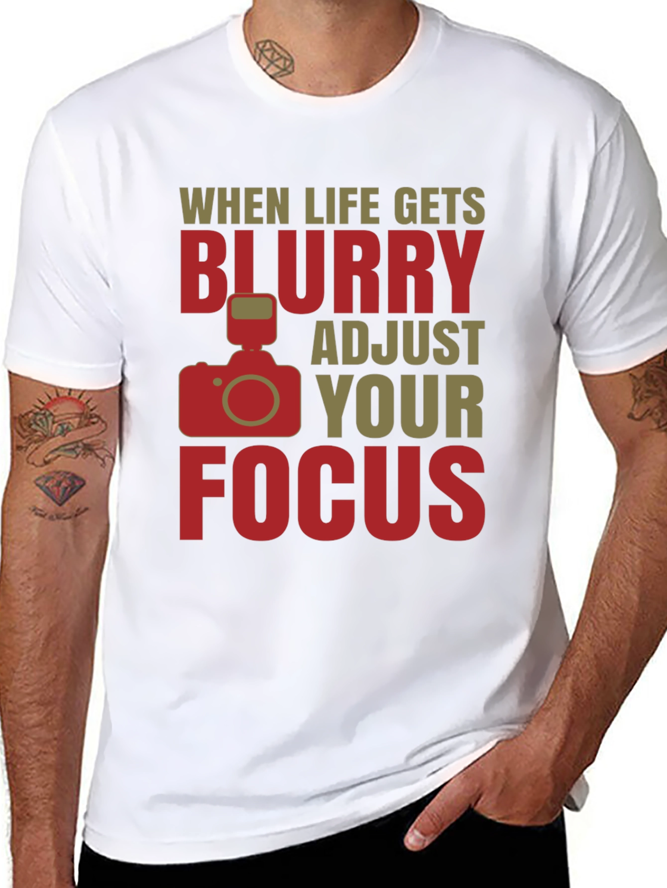 Adjust Your Focus T-Shirt - Photographer Gift - 8