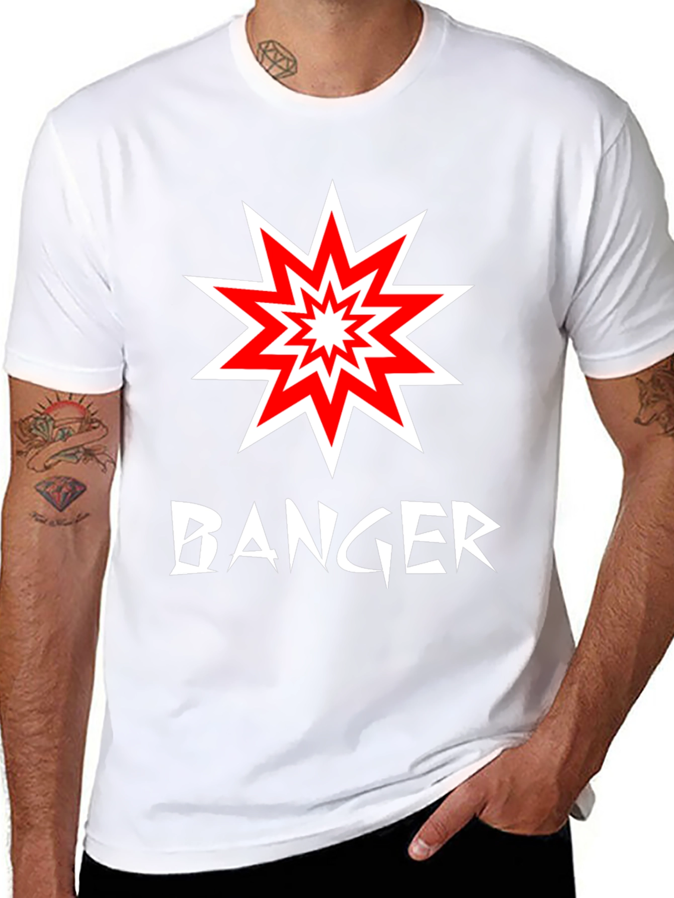 Black Banger Graphic Tee - Explosive Style! view 8