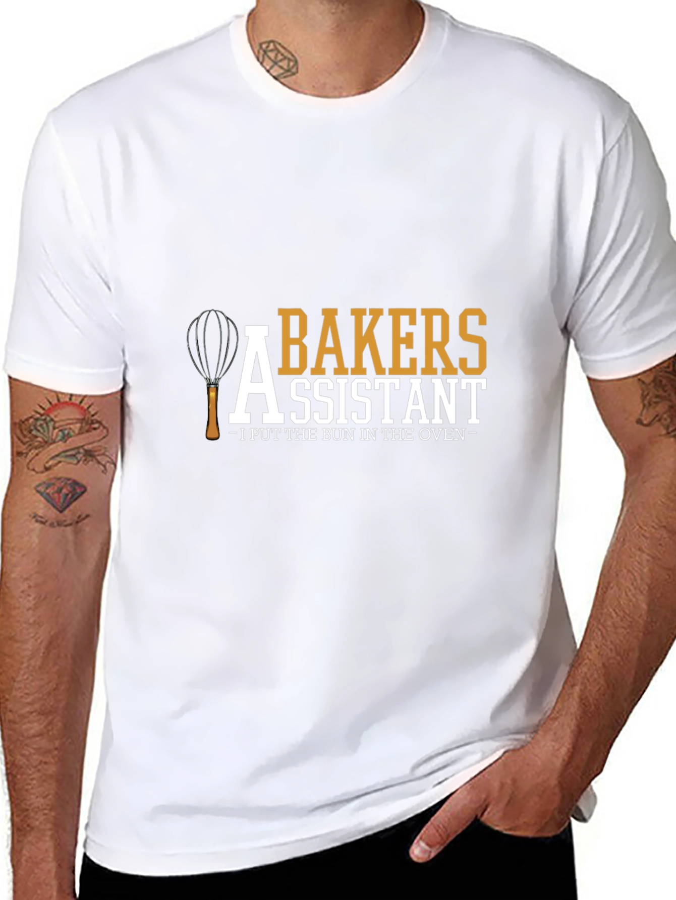 Black Baker's Assistant Novelty T-Shirt view 8