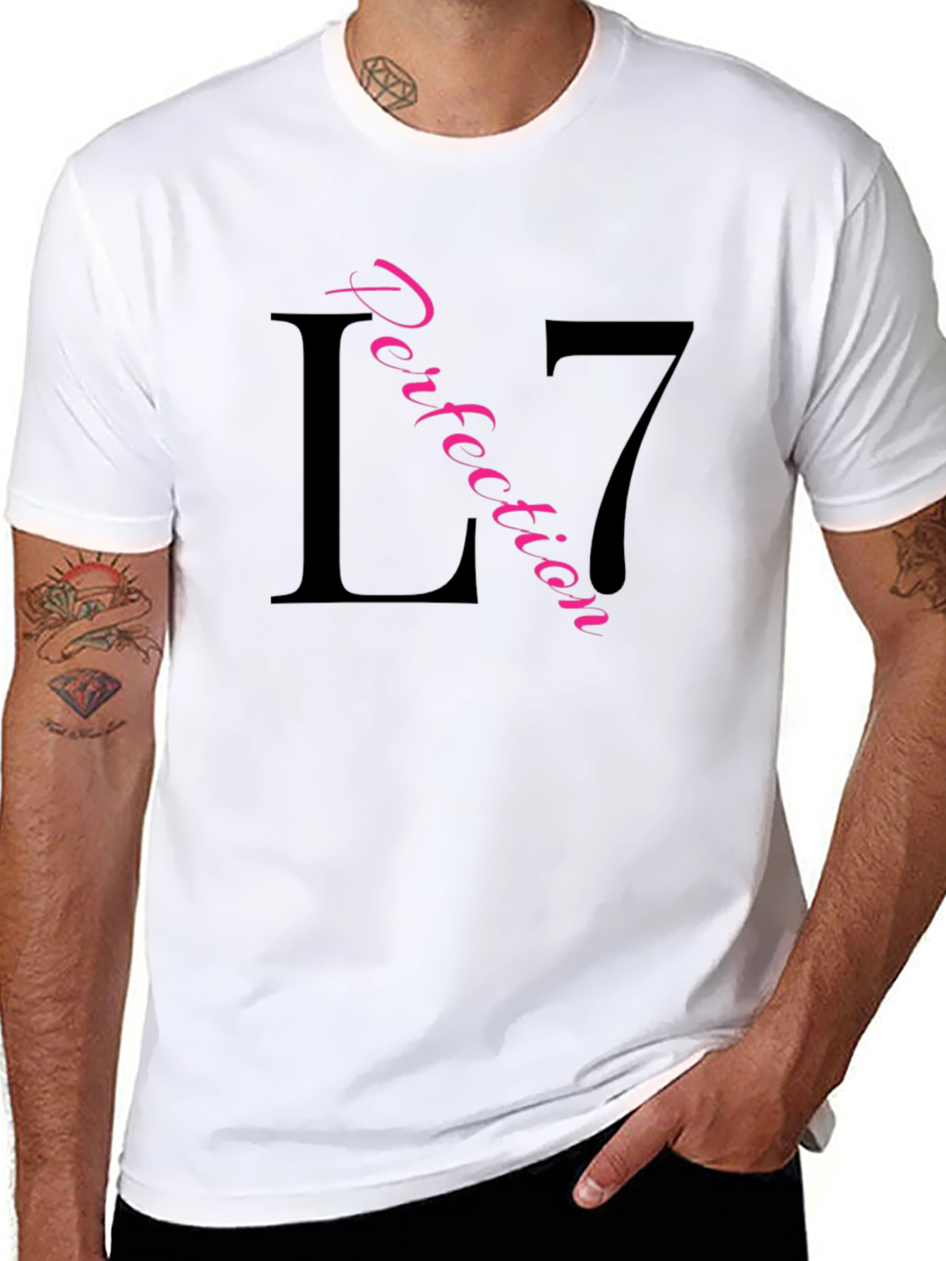 Black L7 Perfection Graphic T-Shirt view 8