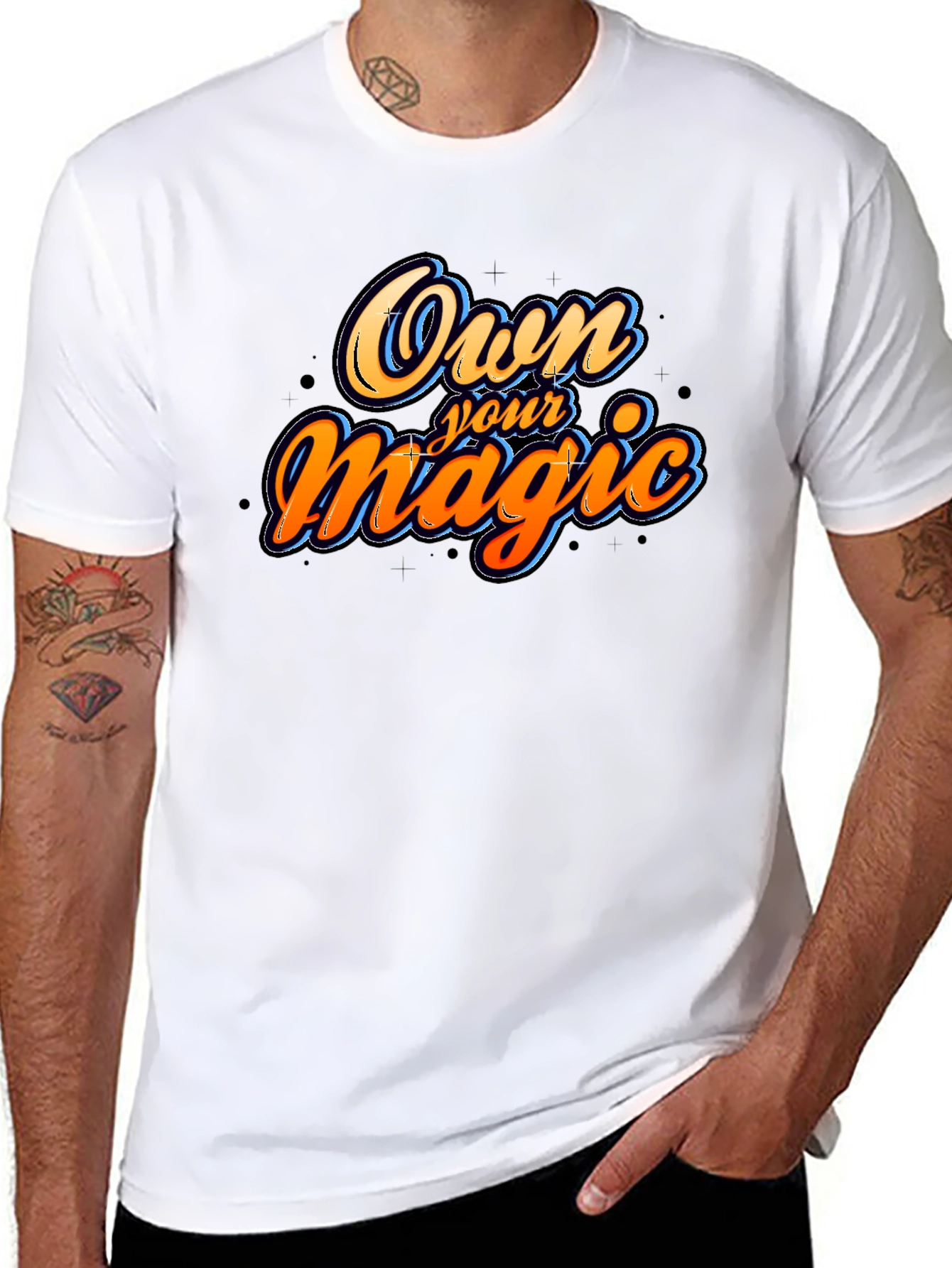 Black Own Your Magic Graphic T-Shirt - Black view 8