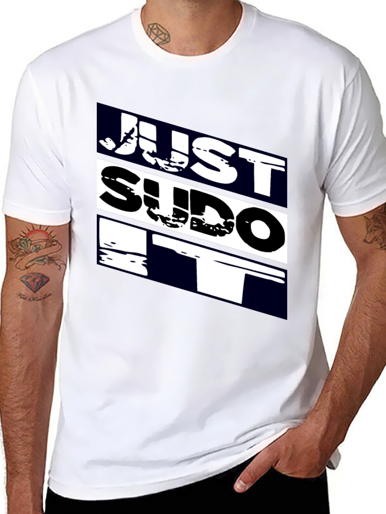Just Sudo It - Black T-Shirt - 8