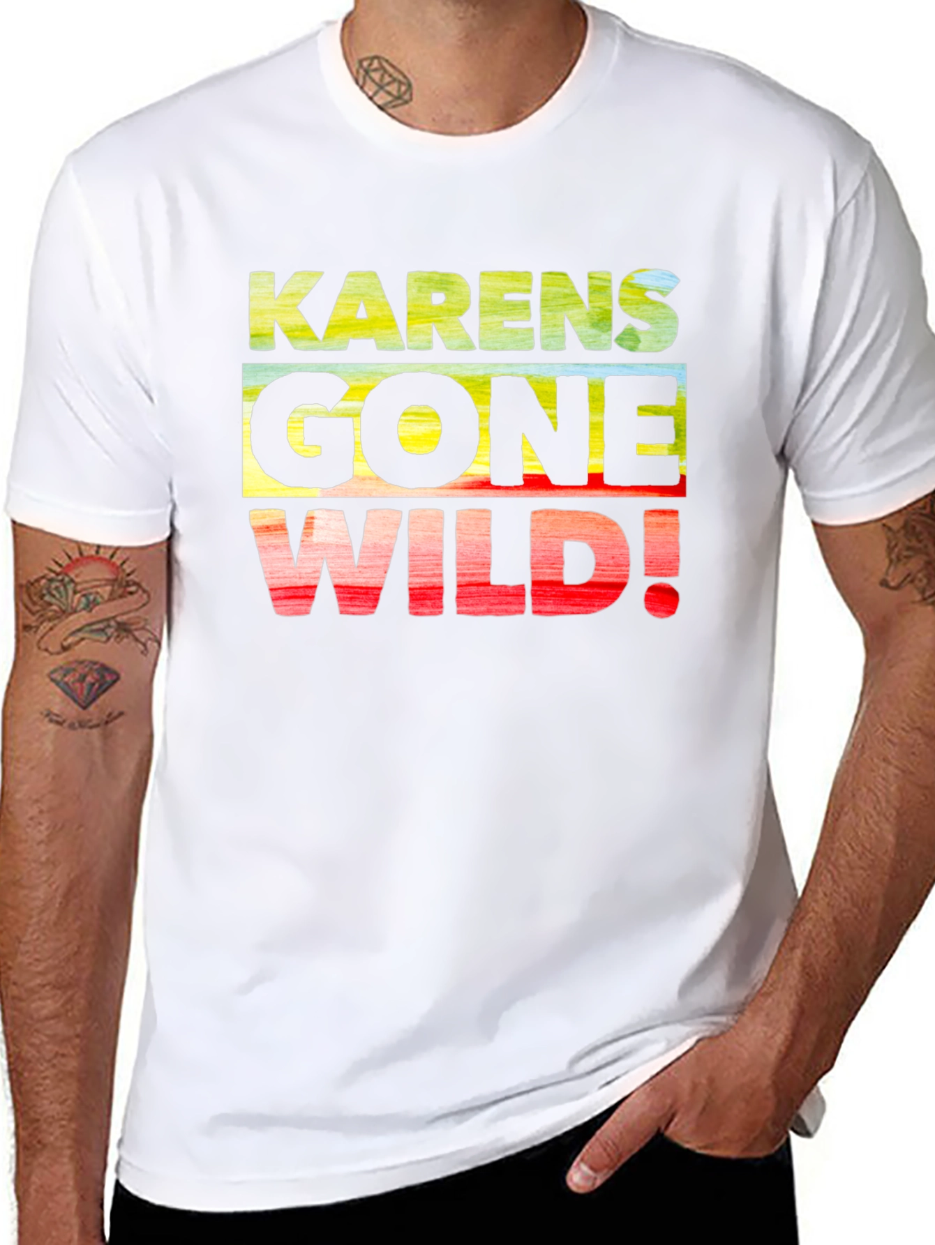 Black Karens Gone Wild Black T-Shirt view 8