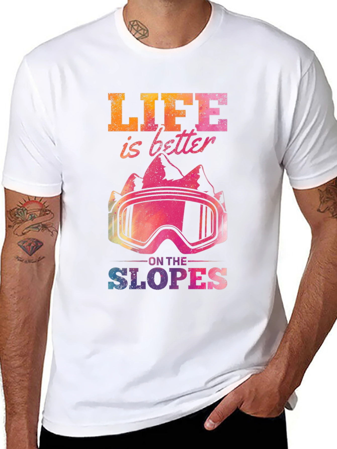 Life Is Better On The Slopes Graphic Tee - 8