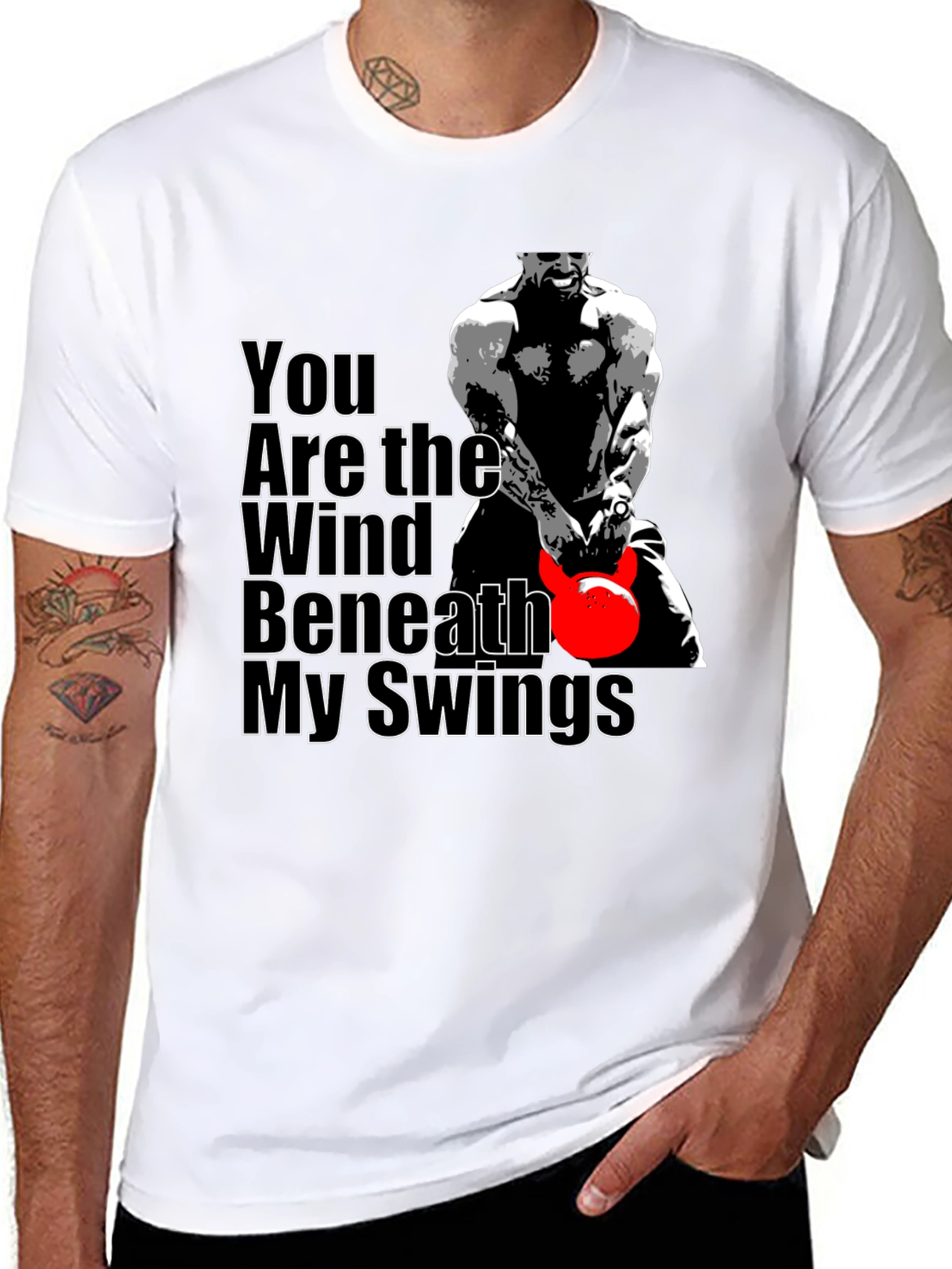 Black You Are the Wind Beneath My Swings Graphic T-Shirt view 8