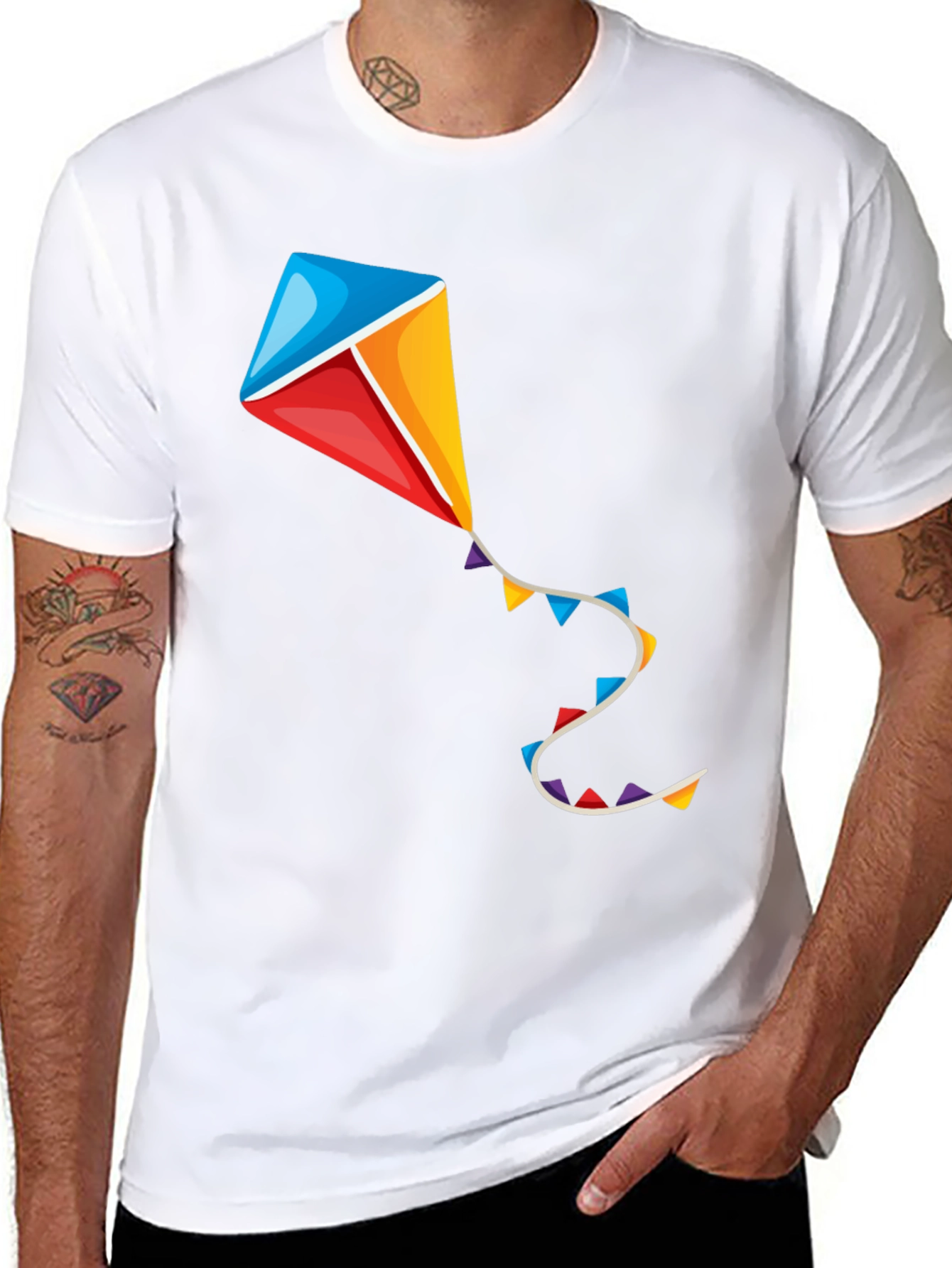 Black Kite Graphic T-Shirt - Fun & Stylish view 8