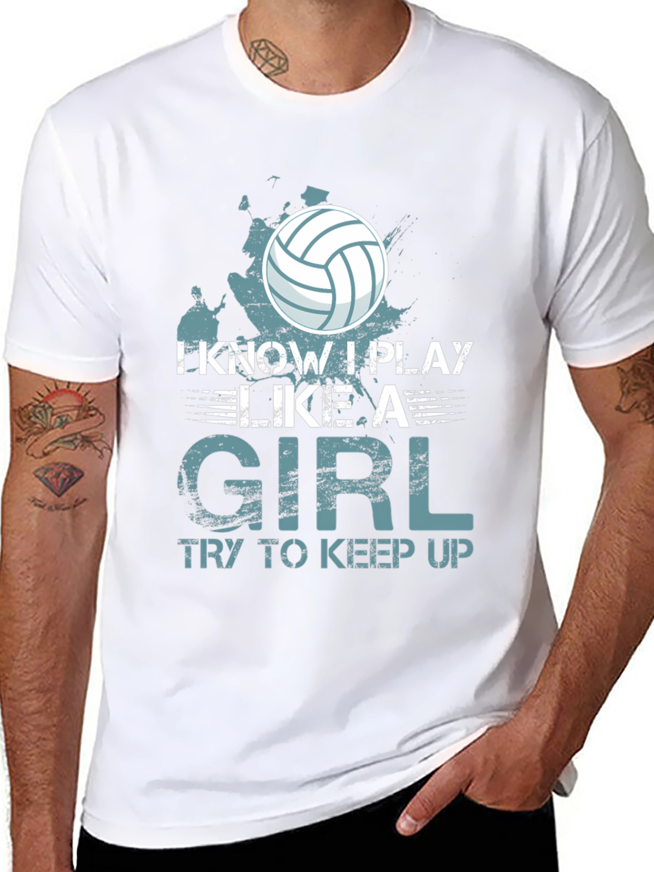 Black I Know I Play Like a Girl T-Shirt view 8
