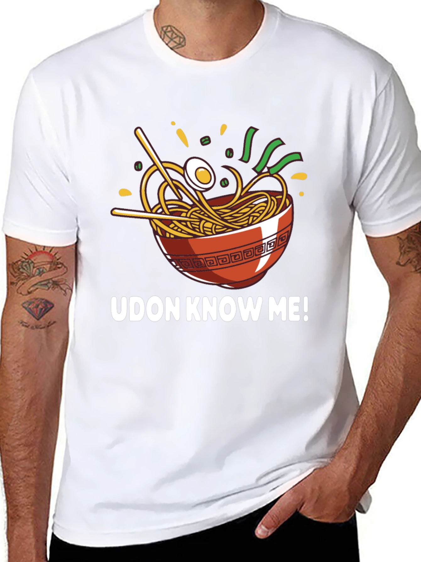Black Udon Know Me! Ramen Graphic T-Shirt view 8