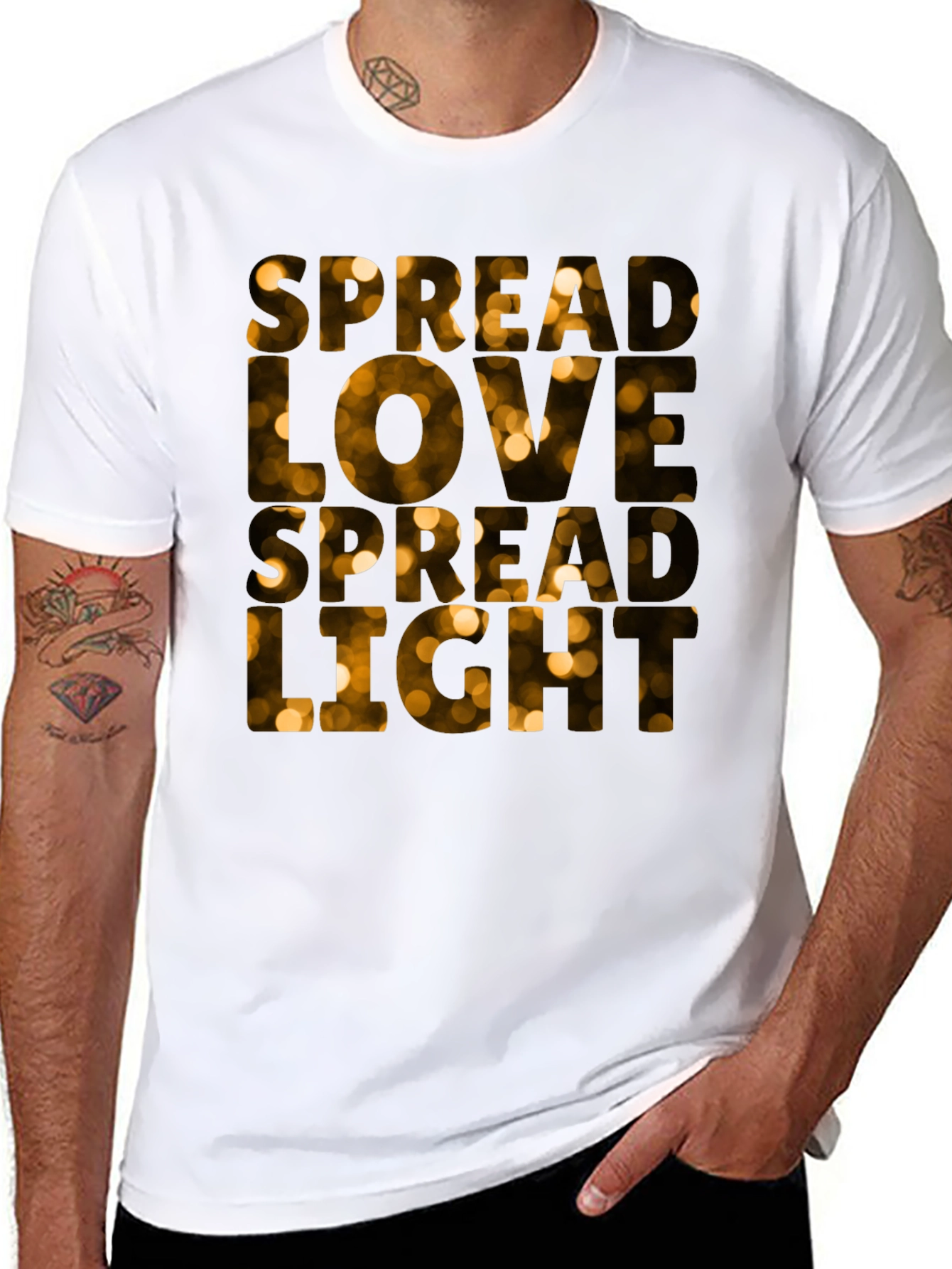 Black Spread Love Spread Light Black T-Shirt view 8