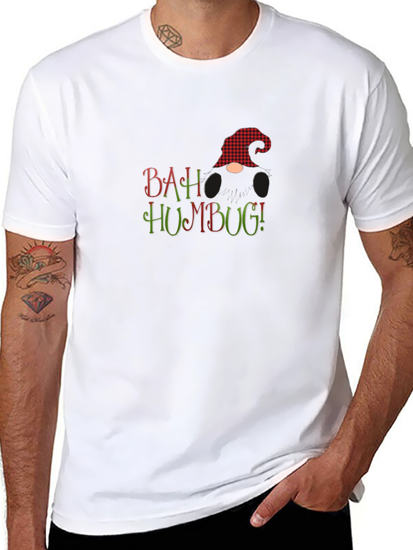 Bah Humbug Gnome Christmas T-Shirt - 8