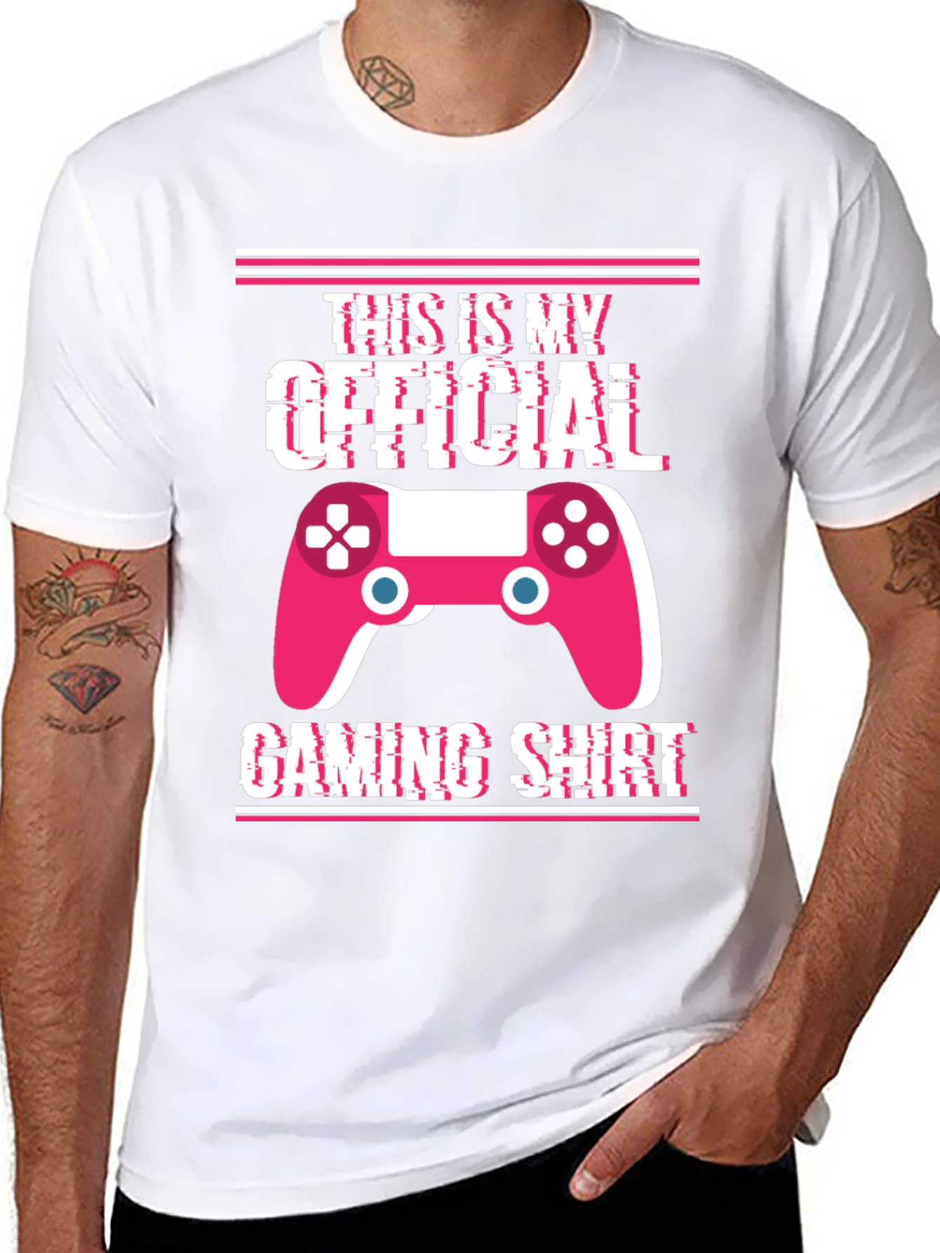 Black Official Gaming Shirt - Gamer T-Shirt view 8