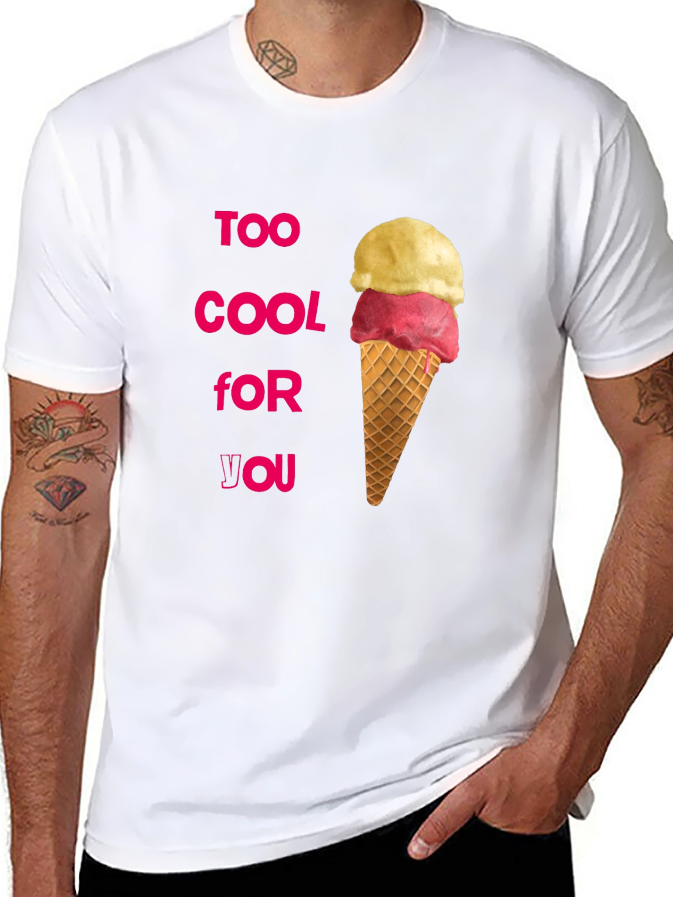 Black Too Cool Ice Cream T-Shirt view 8