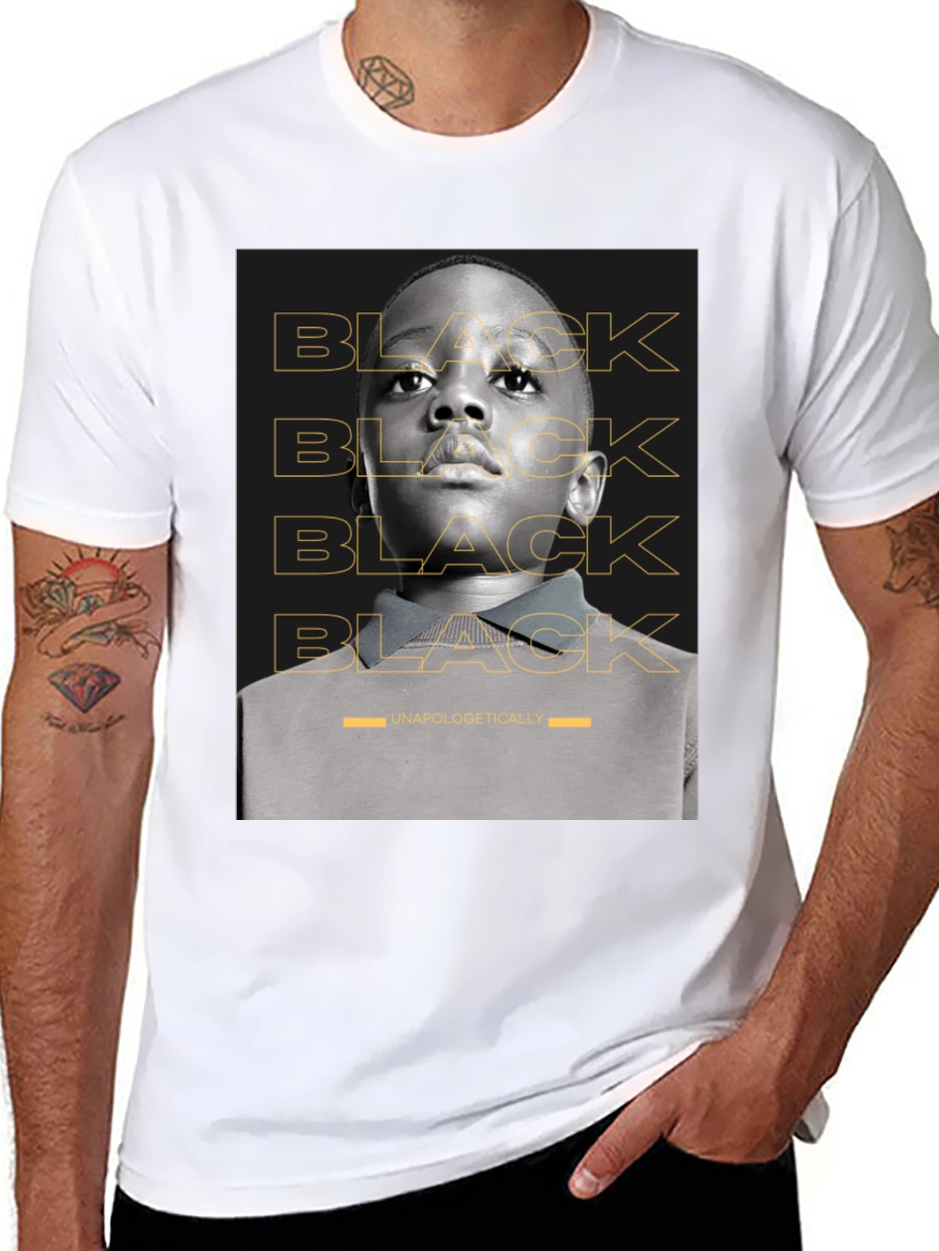 Black Black Unapologetically T-Shirt view 8