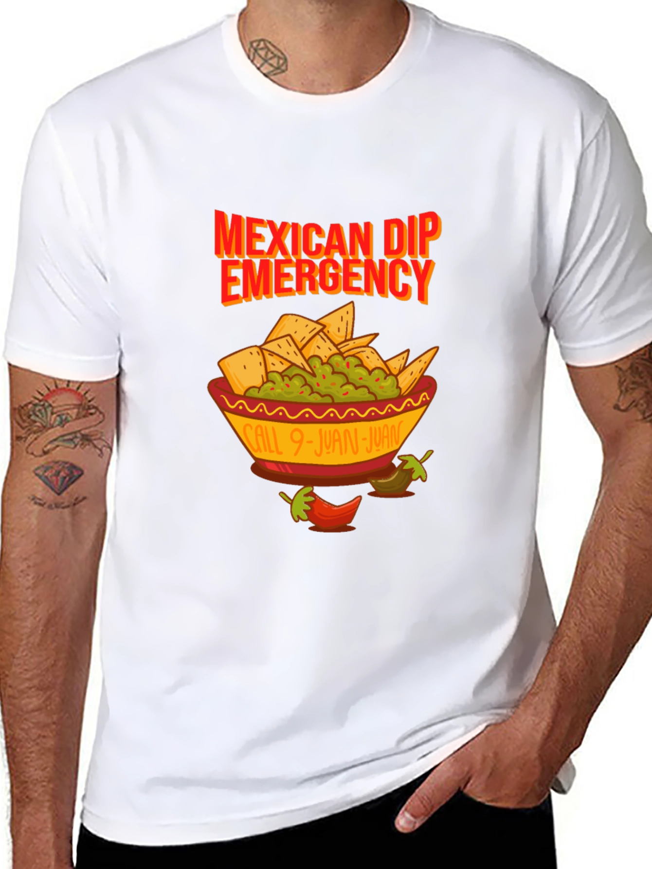 Black Mexican Dip Emergency T-Shirt view 8