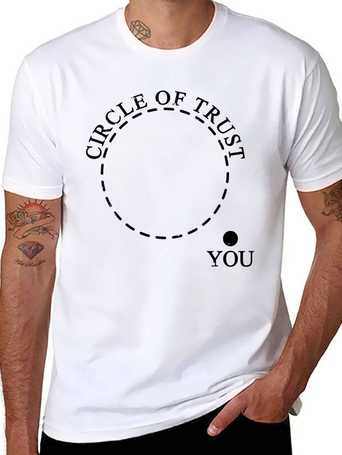 Black Circle of Trust Graphic T-Shirt view 8